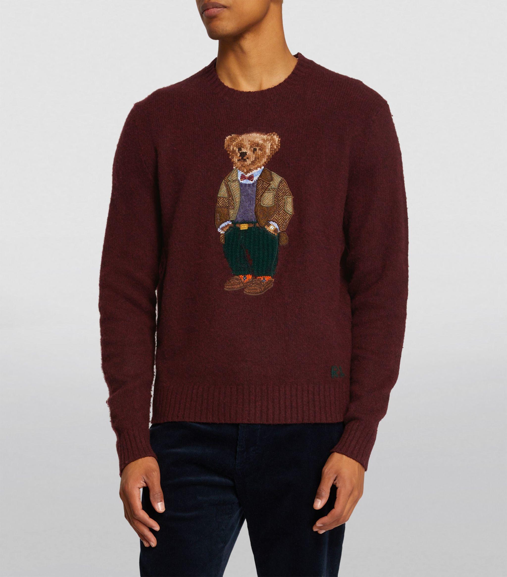 Burgundy polo hotsell bear hoodie