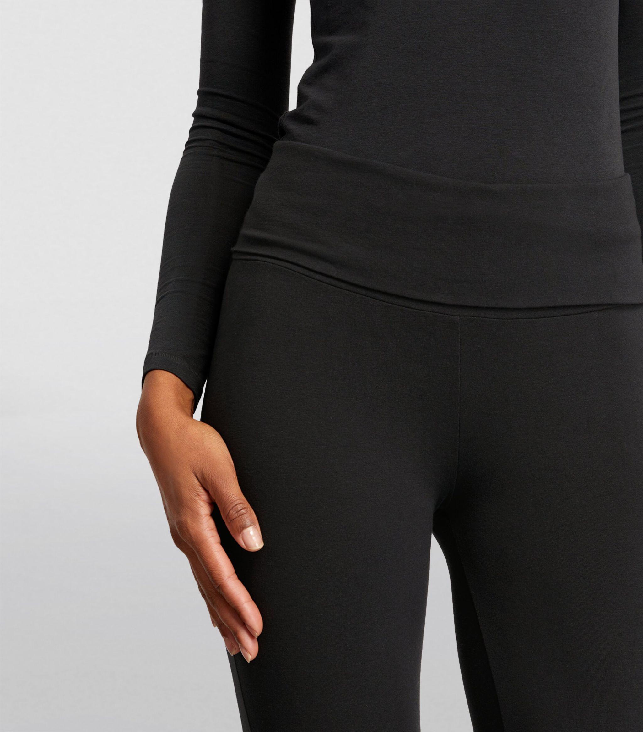 SKIMS Black Cotton Jersey Foldover Lounge Pants - ShopStyle Lingerie