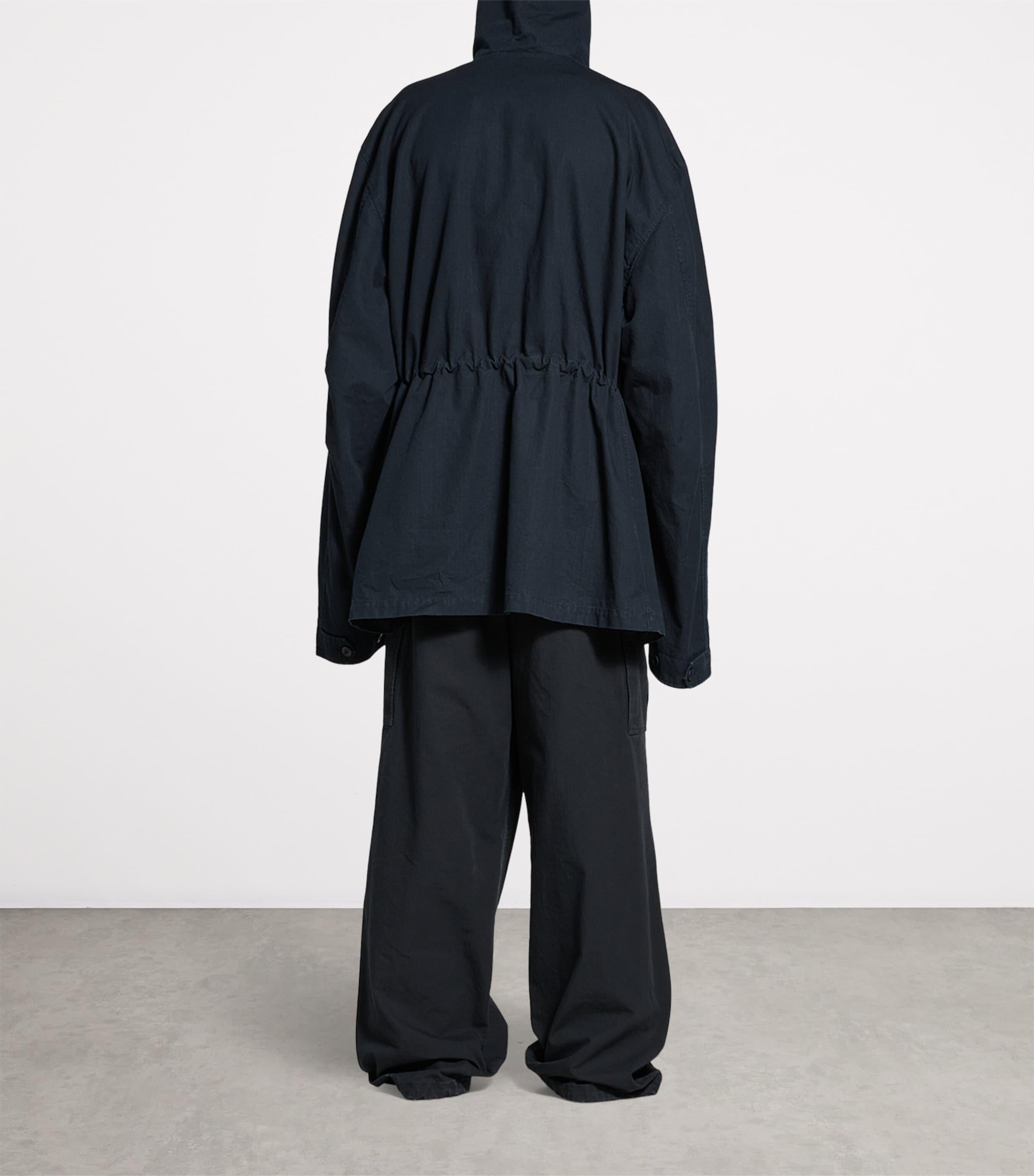 パーカー・フーディ BALENCIAGA Uniform Parka 814436TQP134063 Men's Uniform Parka in Ink | Balenciaga AU