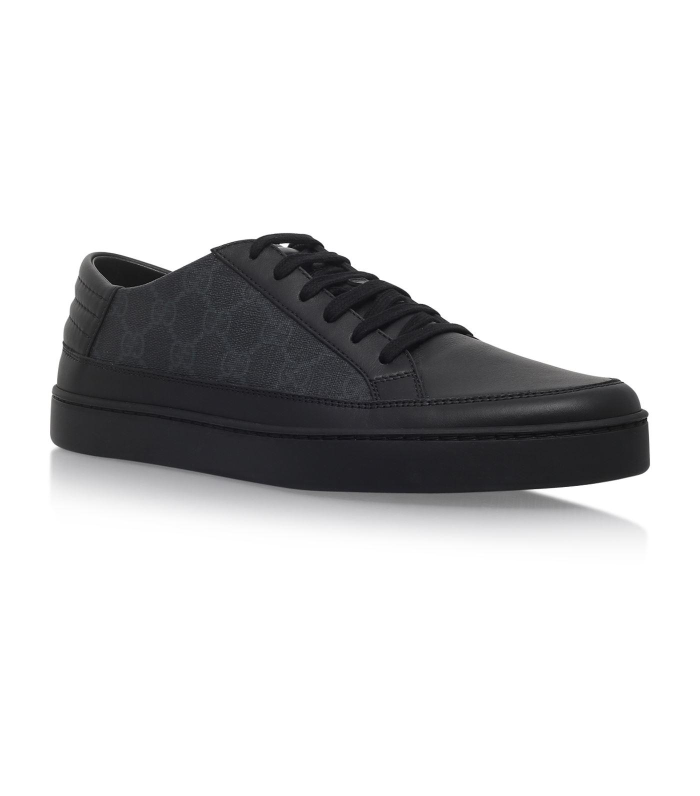 Gucci Leather Common Low Top Sneakers in Black for Men | Lyst Canada