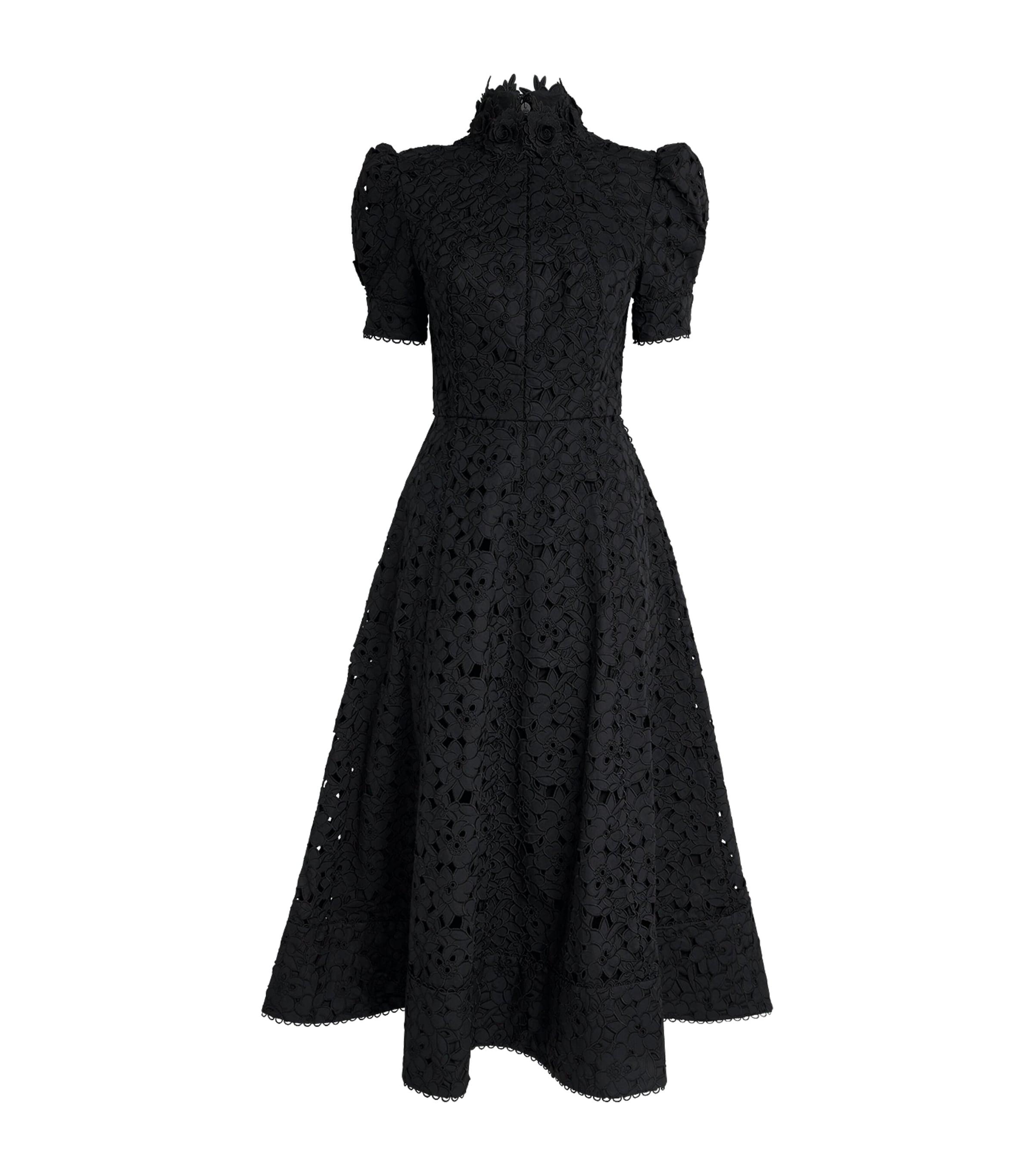Rebecca Vallance Cotton Broderie Anglaise Kitsu Midi Dress
