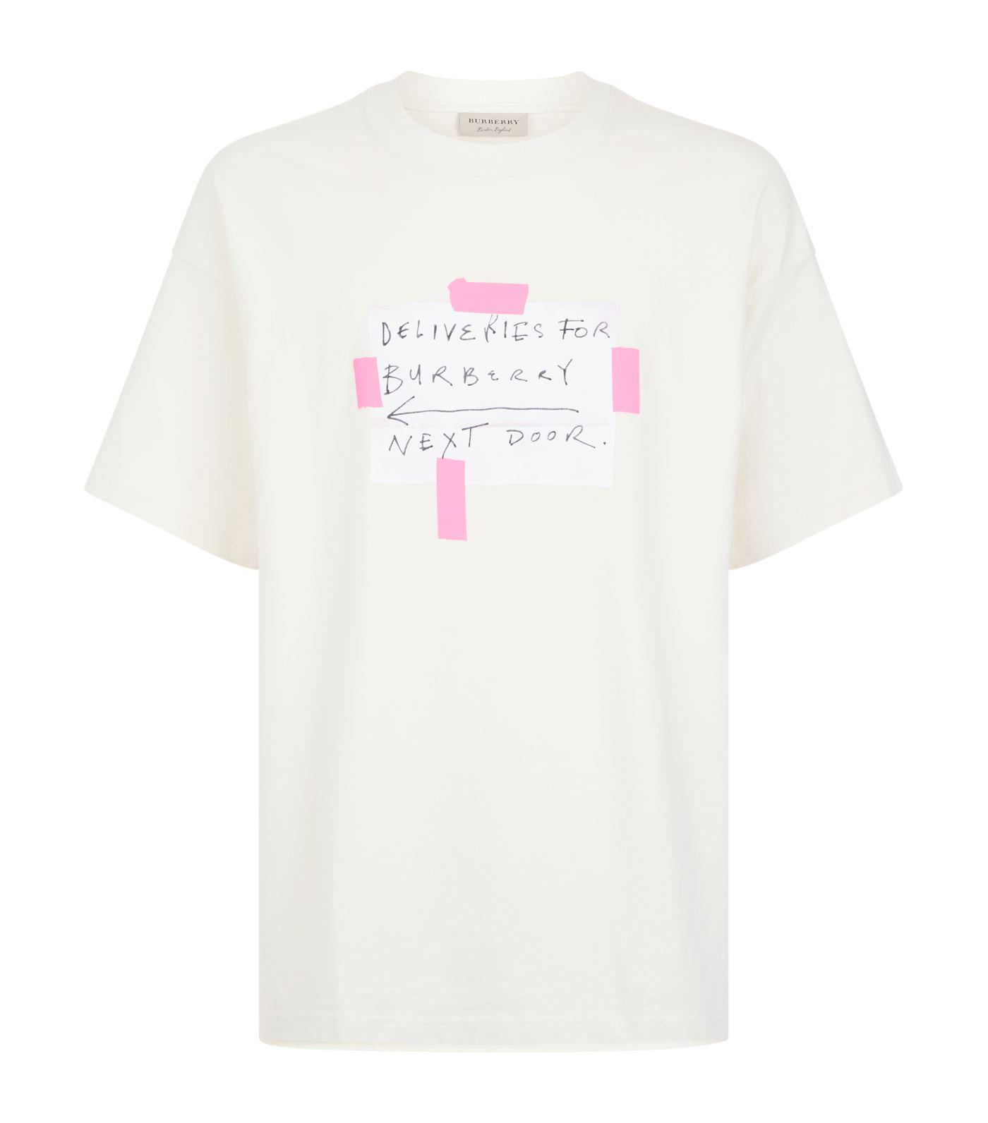 Burberry Cotton Delivery Note T-shirt 
