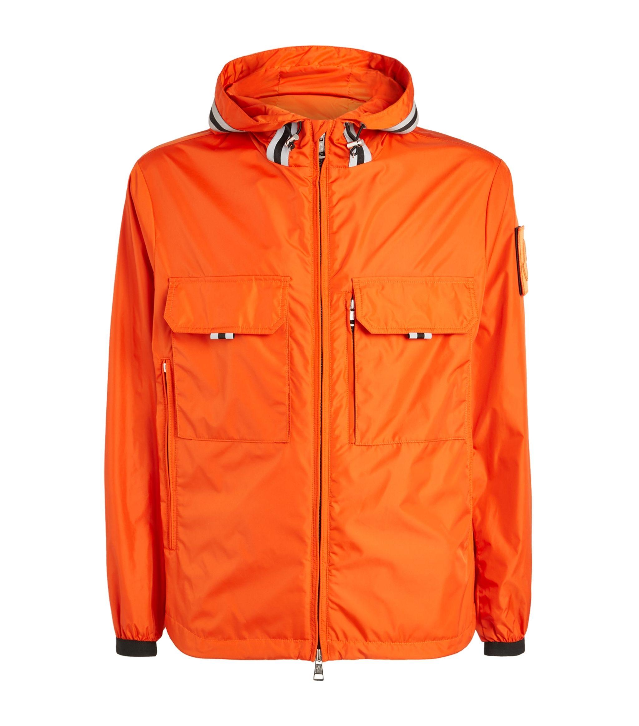 moncler orange windbreaker