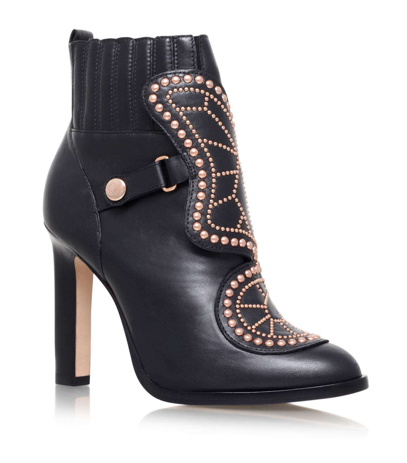 Lyst - Sophia Webster Karina Butterfly Ankle Boots 100 in Black