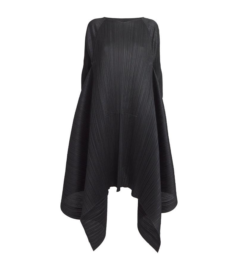 pleats please 2024年6月　salt solid Pleats Please Issey Miyake Salt Solid Midi Dress in Black