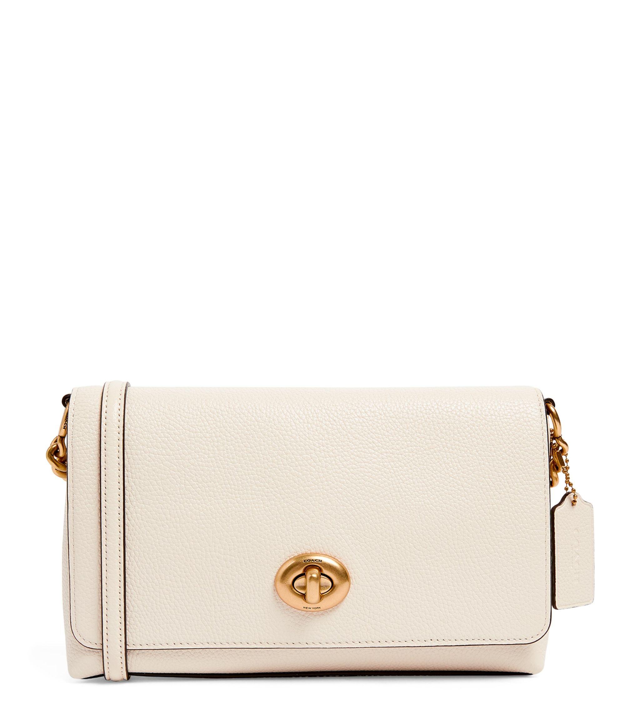 COACH Leather Crosstown Crossbody Bag in Natural Lyst