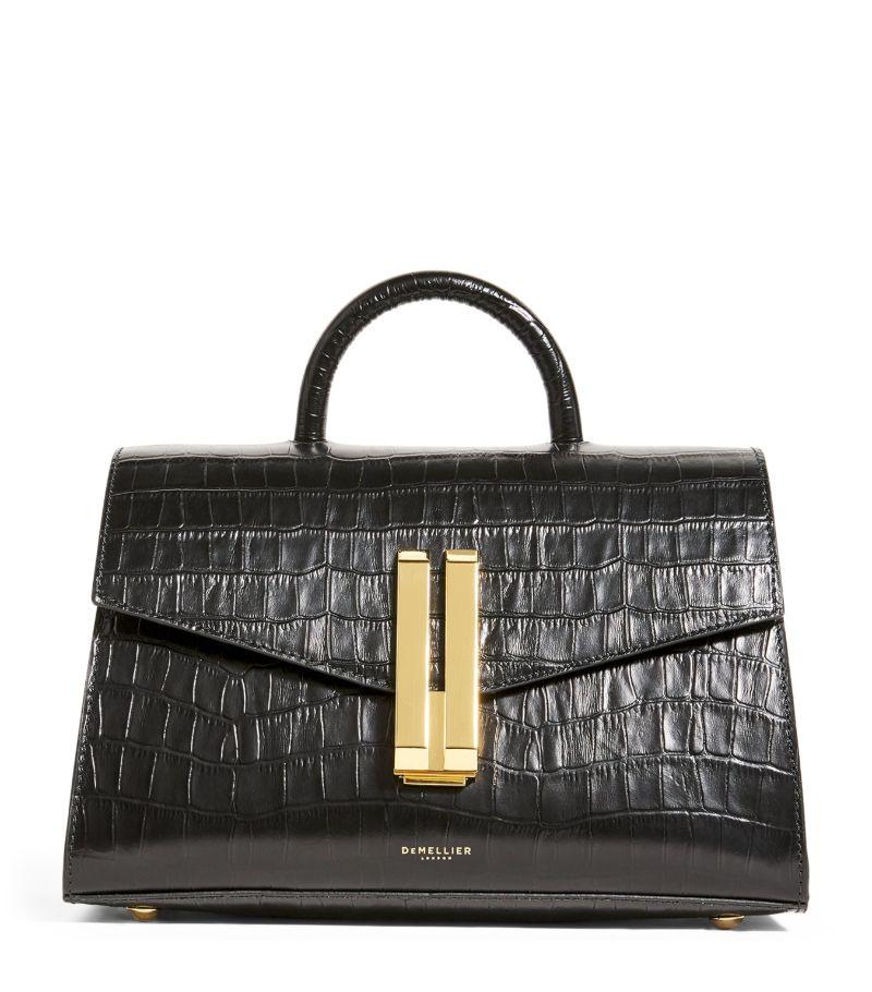 DeMellier Leather Midi Montreal Top-Handle Bag in Black | Lyst UK