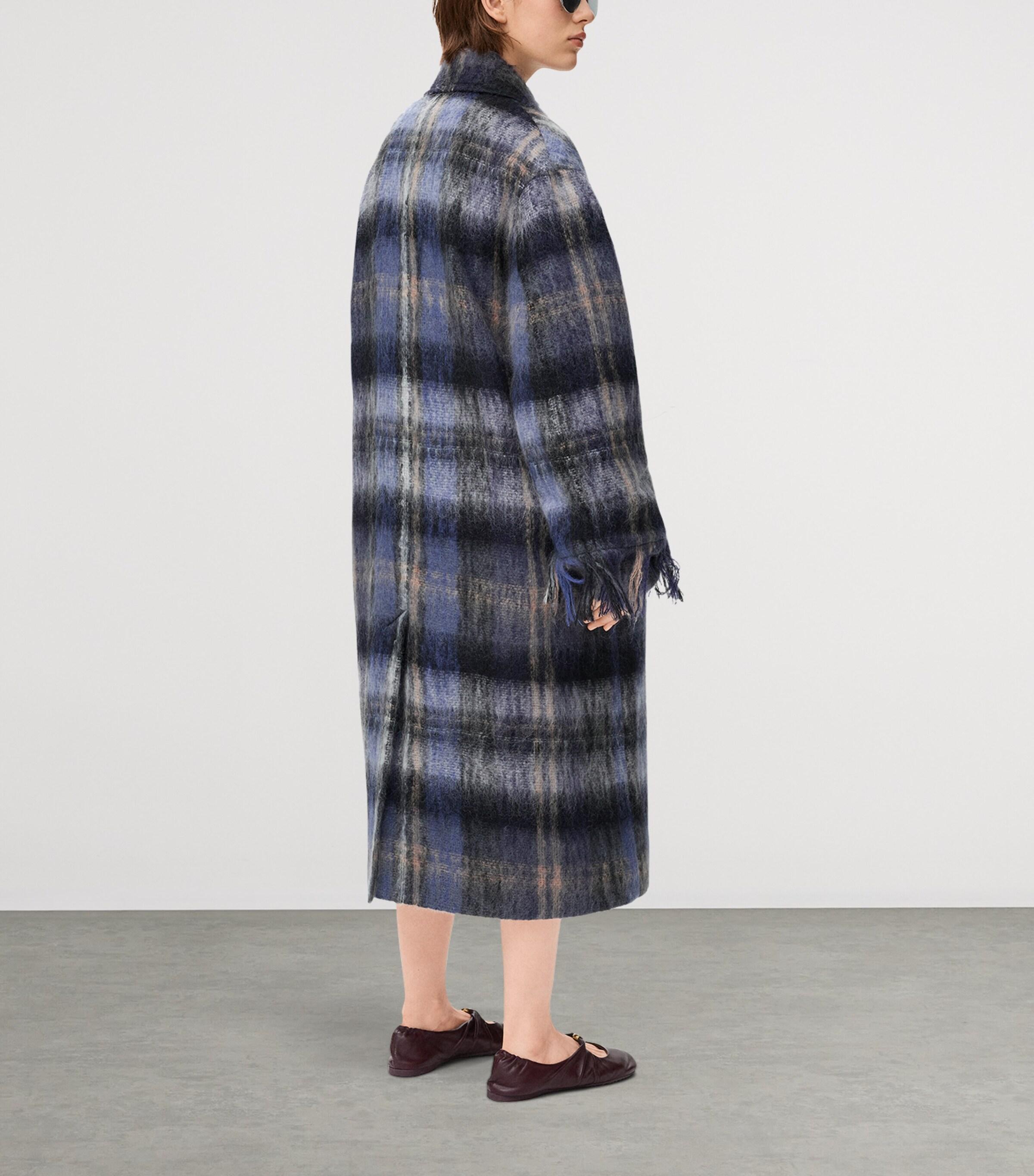 LOEWE wool coat dark grey 46 メンズ　ダークグレー LOEWE Draped wool-blend coat | Harvey Nichols