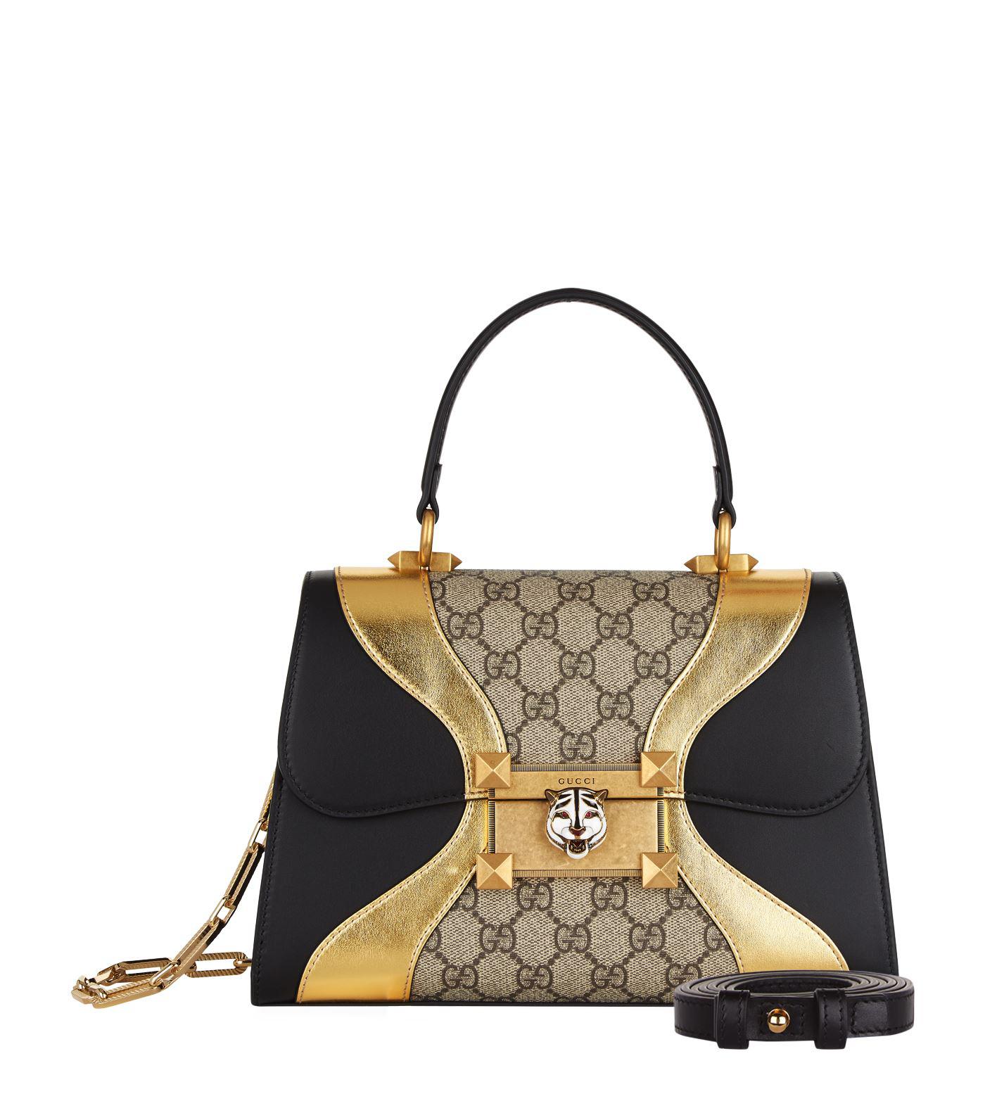 Gucci Leather Osiride Top Handle Bag in 