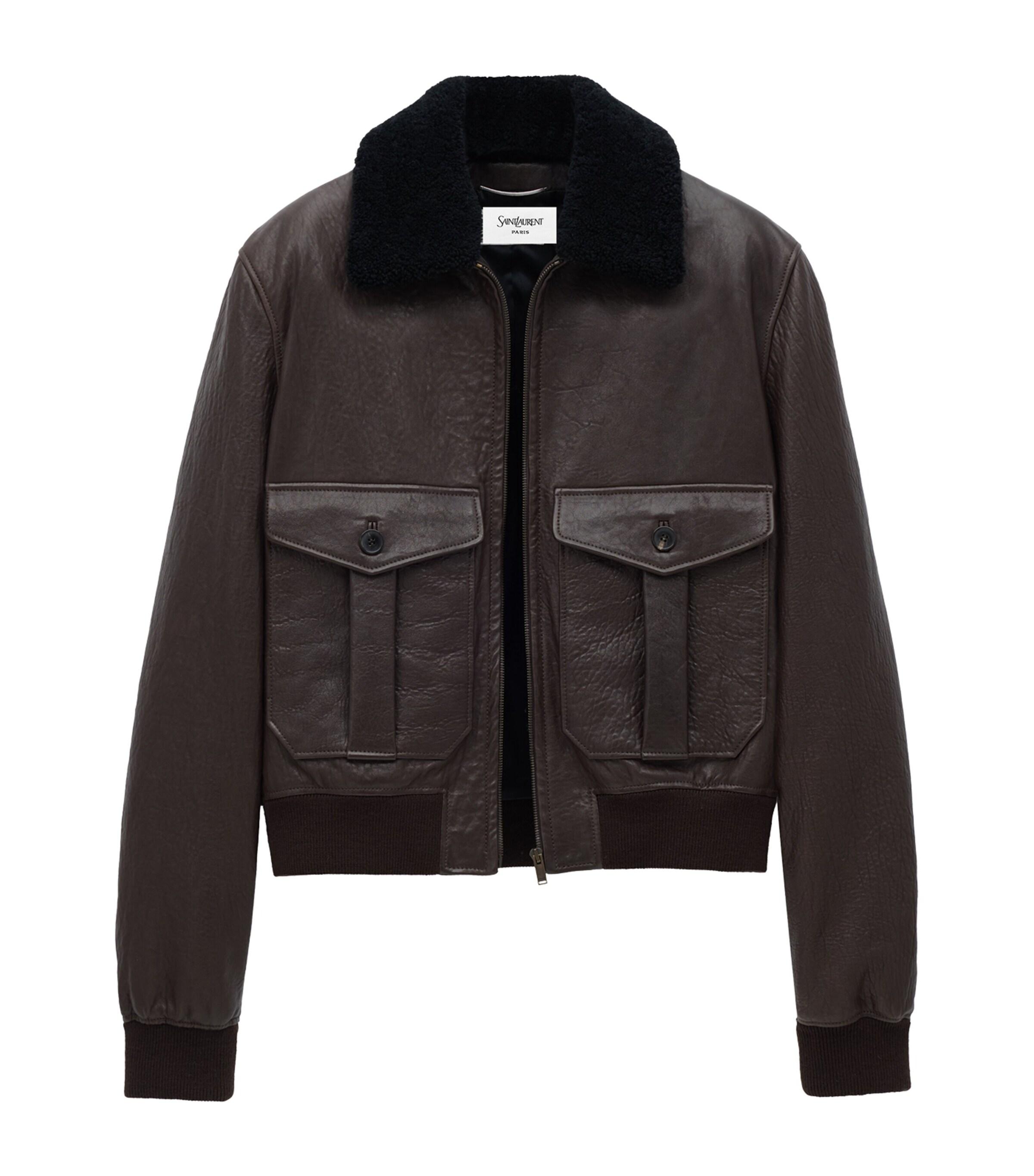 Men's Saint Laurent Leather jackets | Lyst