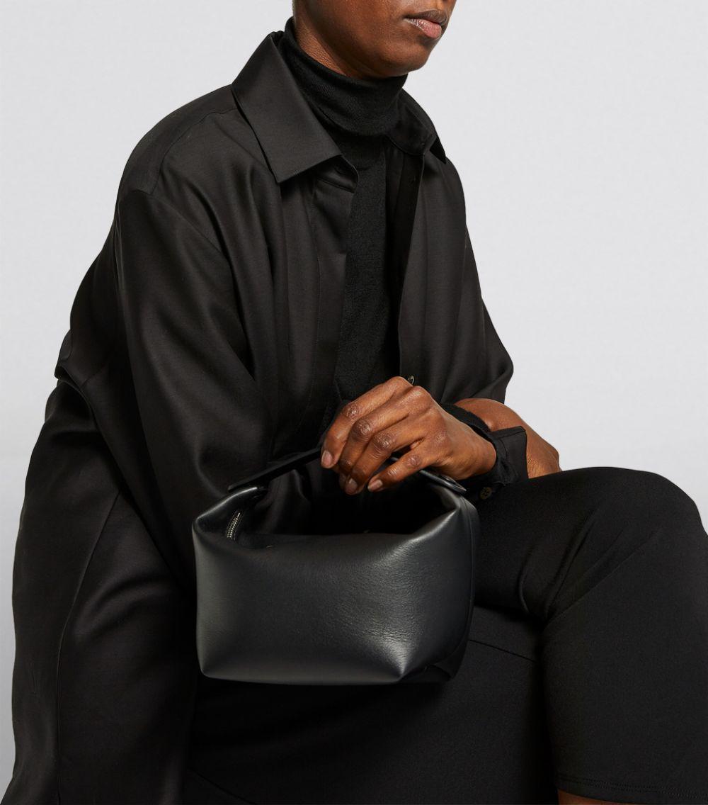 The Row Leather Les Bains Bag in Black | Lyst