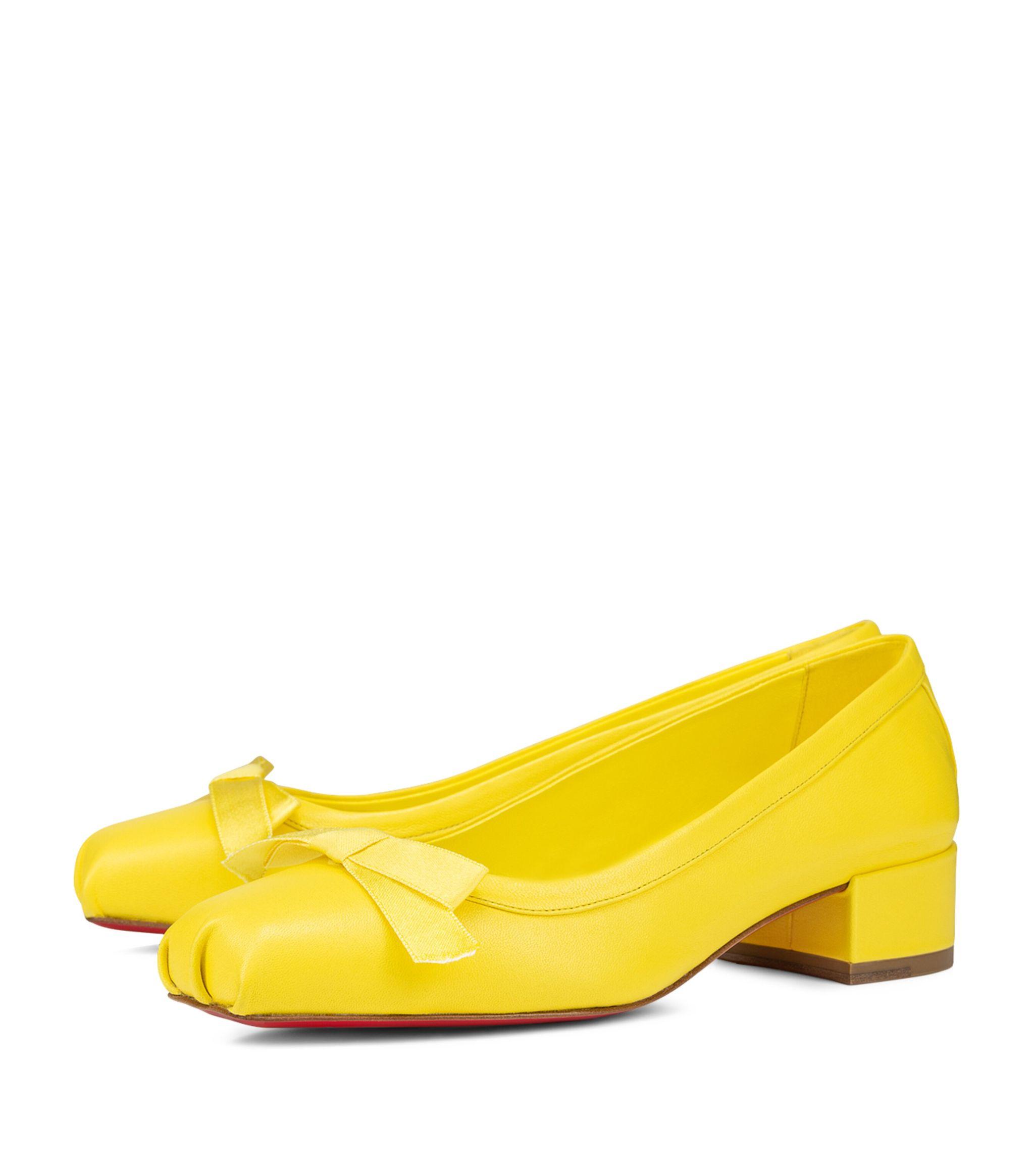 Yellow patent hot sale leather heels