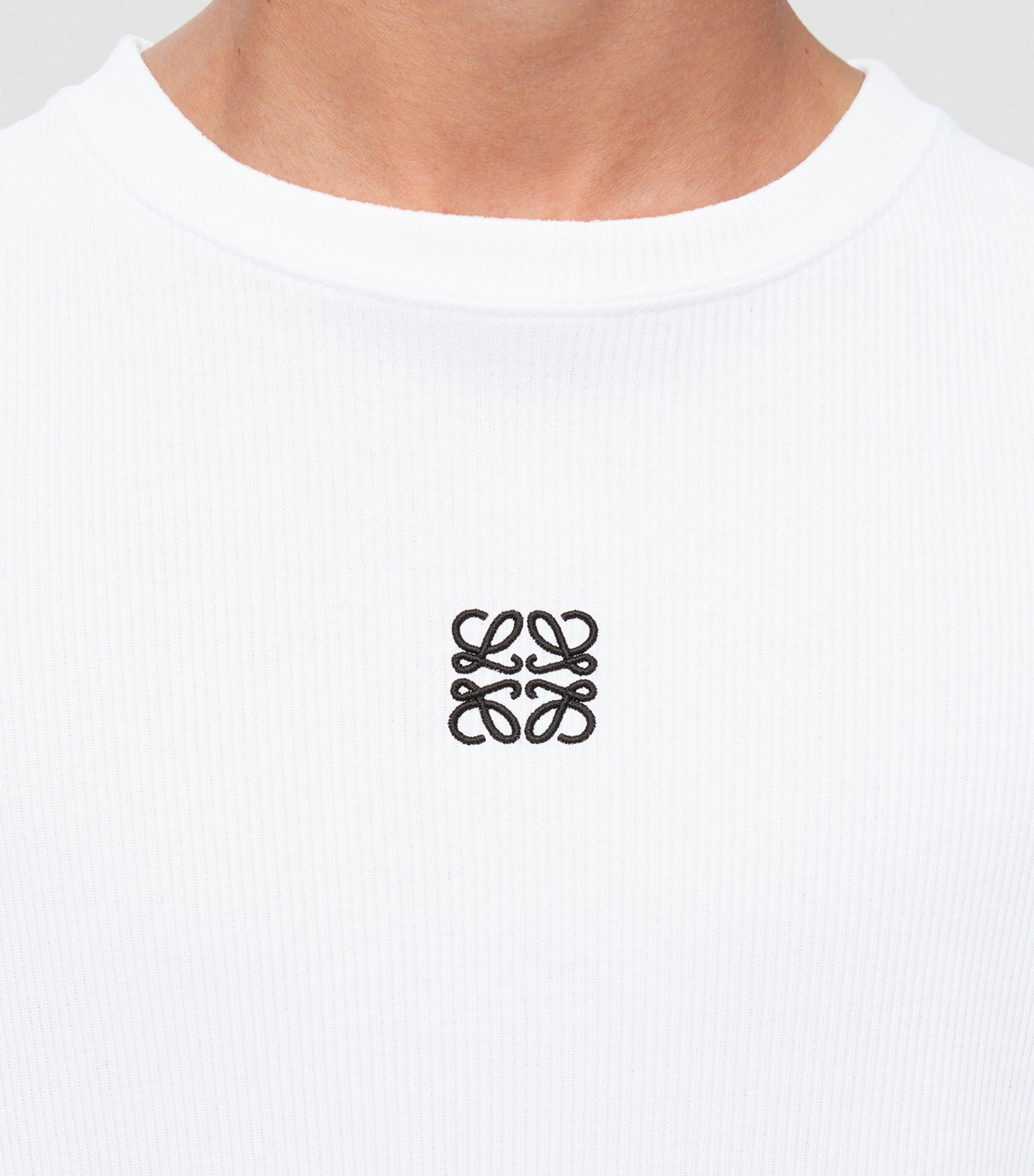 Loewe Long-Sleeve Logo T-Shirt in White for Men | Lyst UK