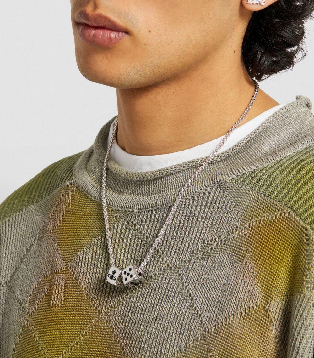 Vivienne Westwood Leicester Dice Necklace in Metallic for