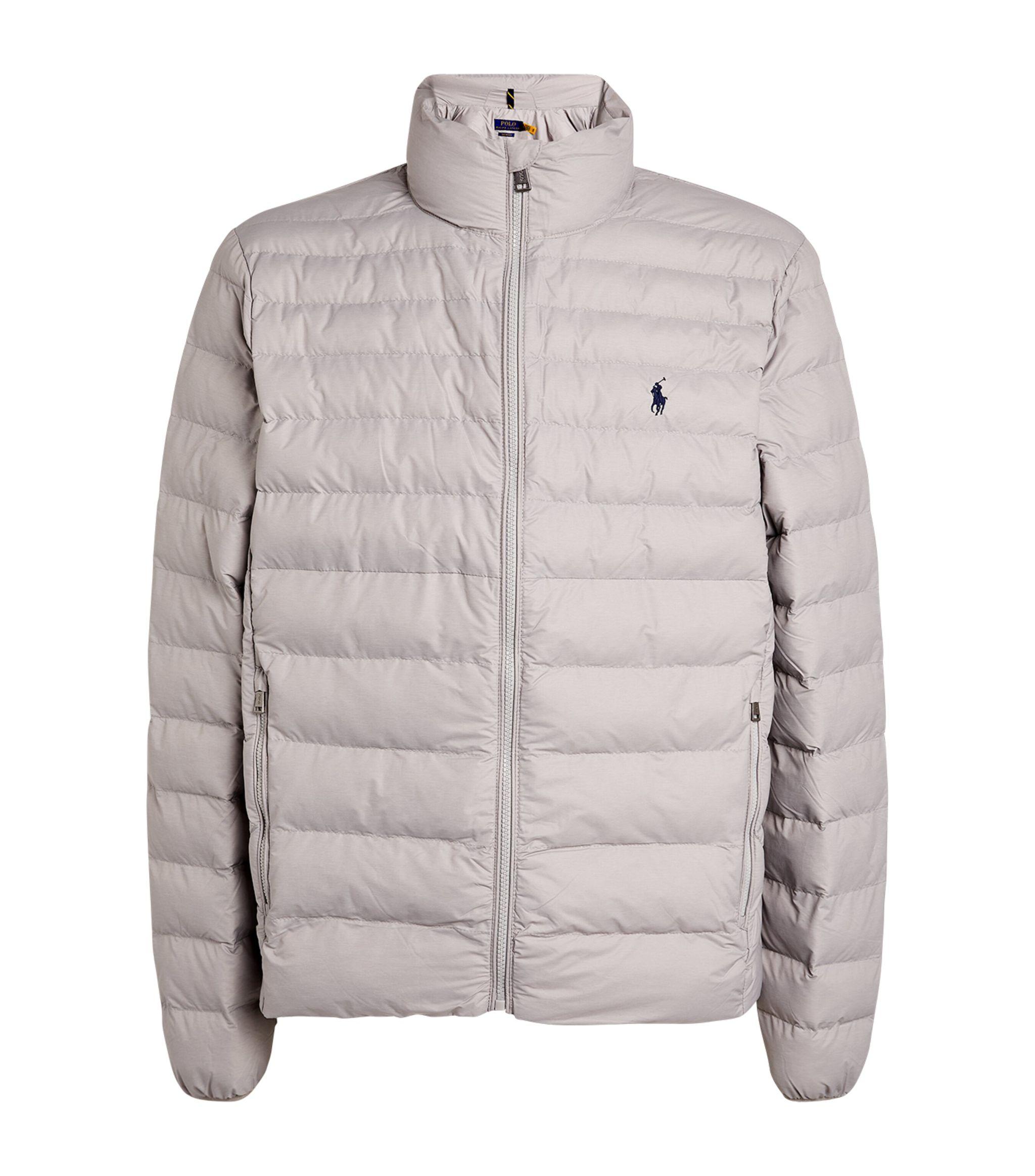 Polo Ralph Lauren Puffer Jacket in Gray for Men | Lyst