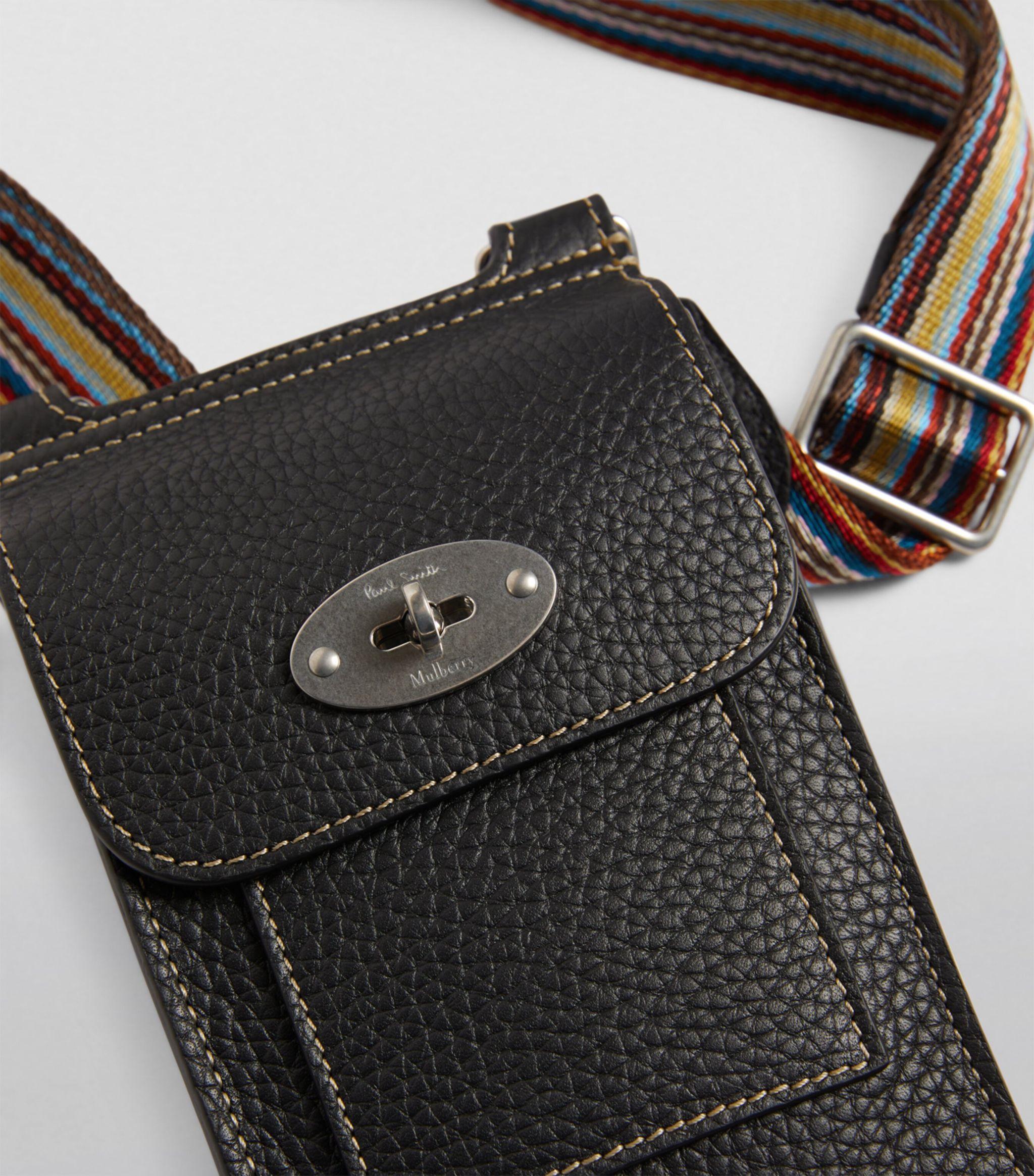 Paul Smith X Mulberry Mini Leather Anthony Cross-body Bag in Black