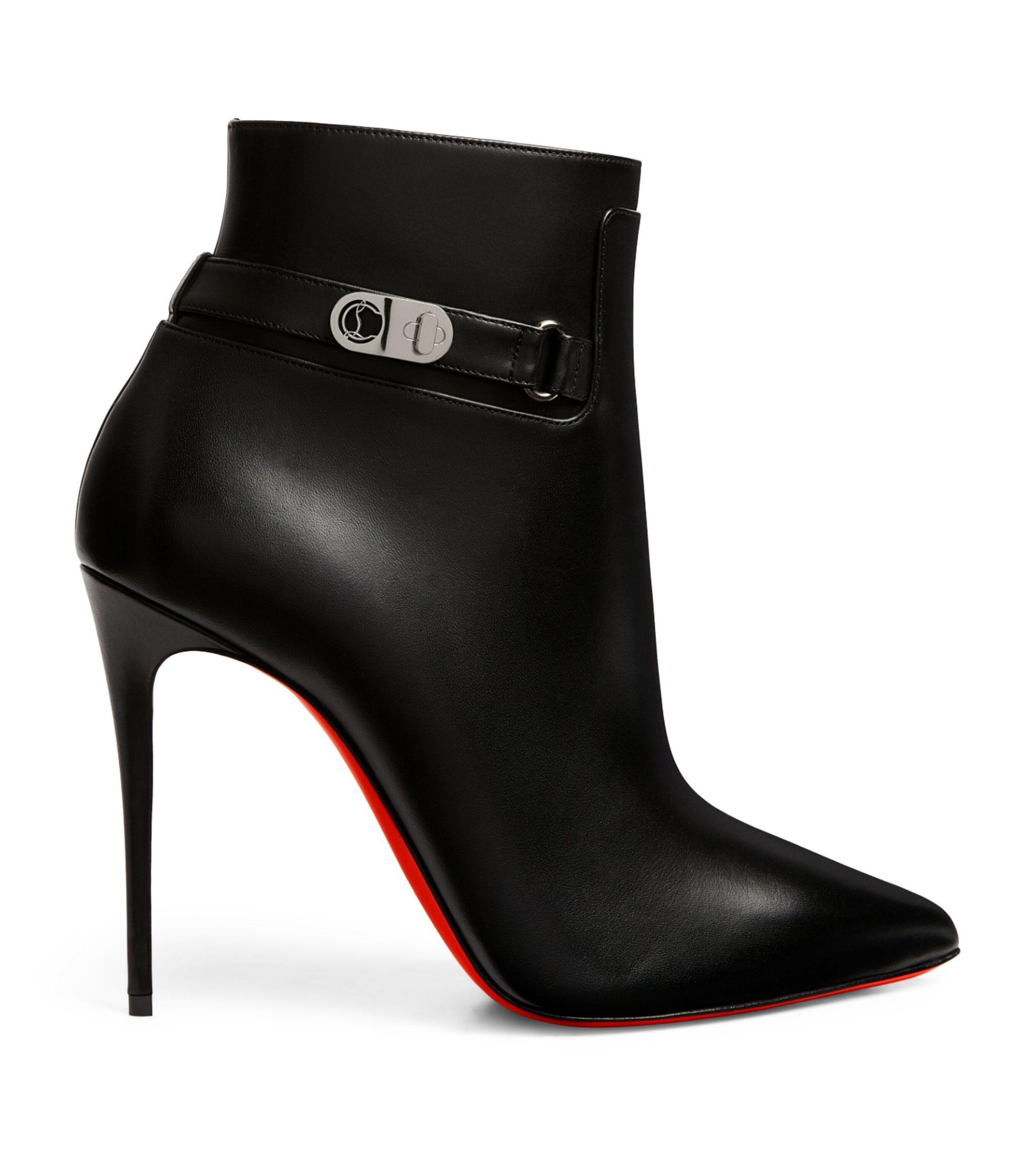 Christian Louboutin, So Kate 100 Black Leather Booties