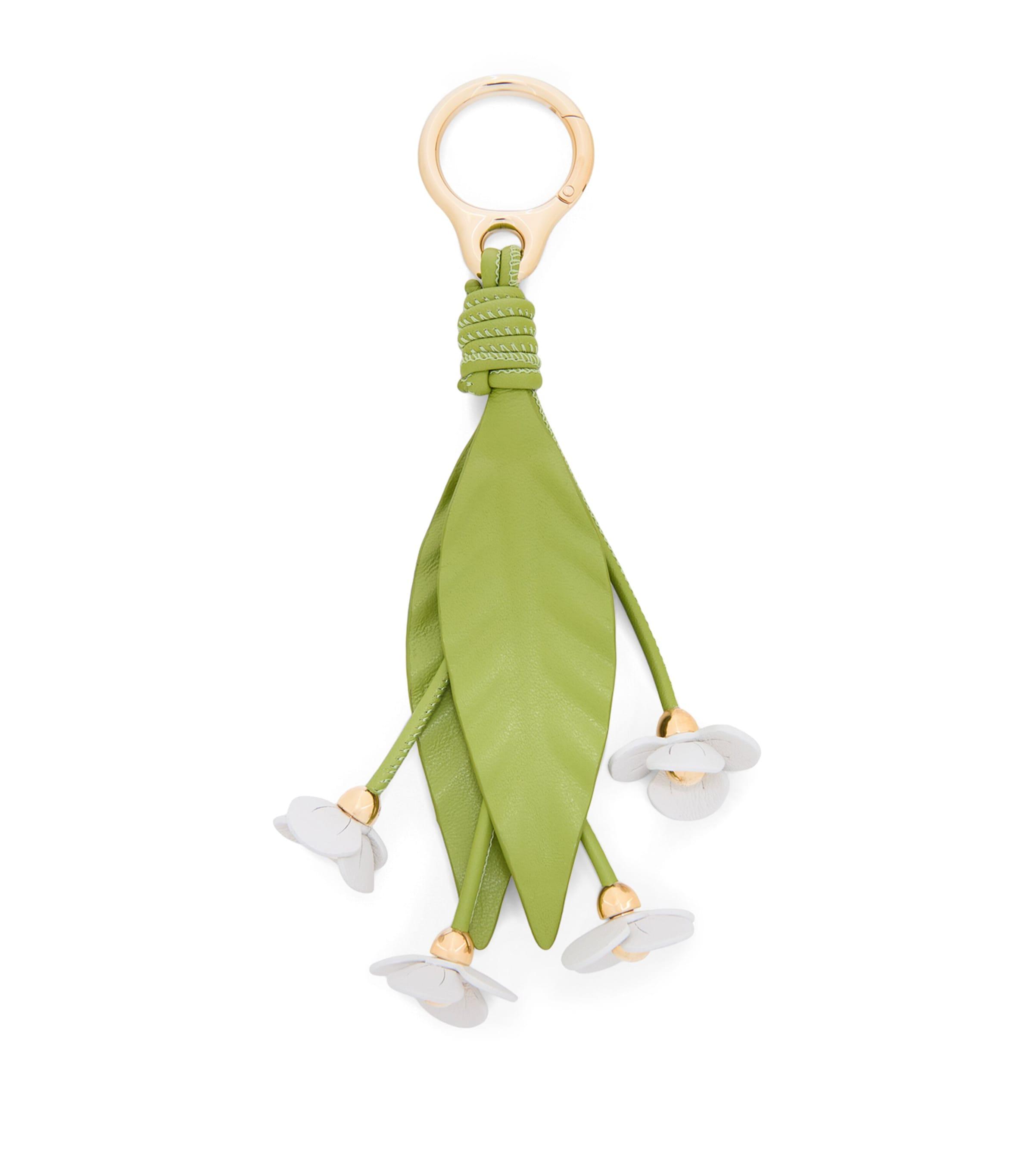 Loewe Strawberry Flower Bag Charm in Green | Lyst