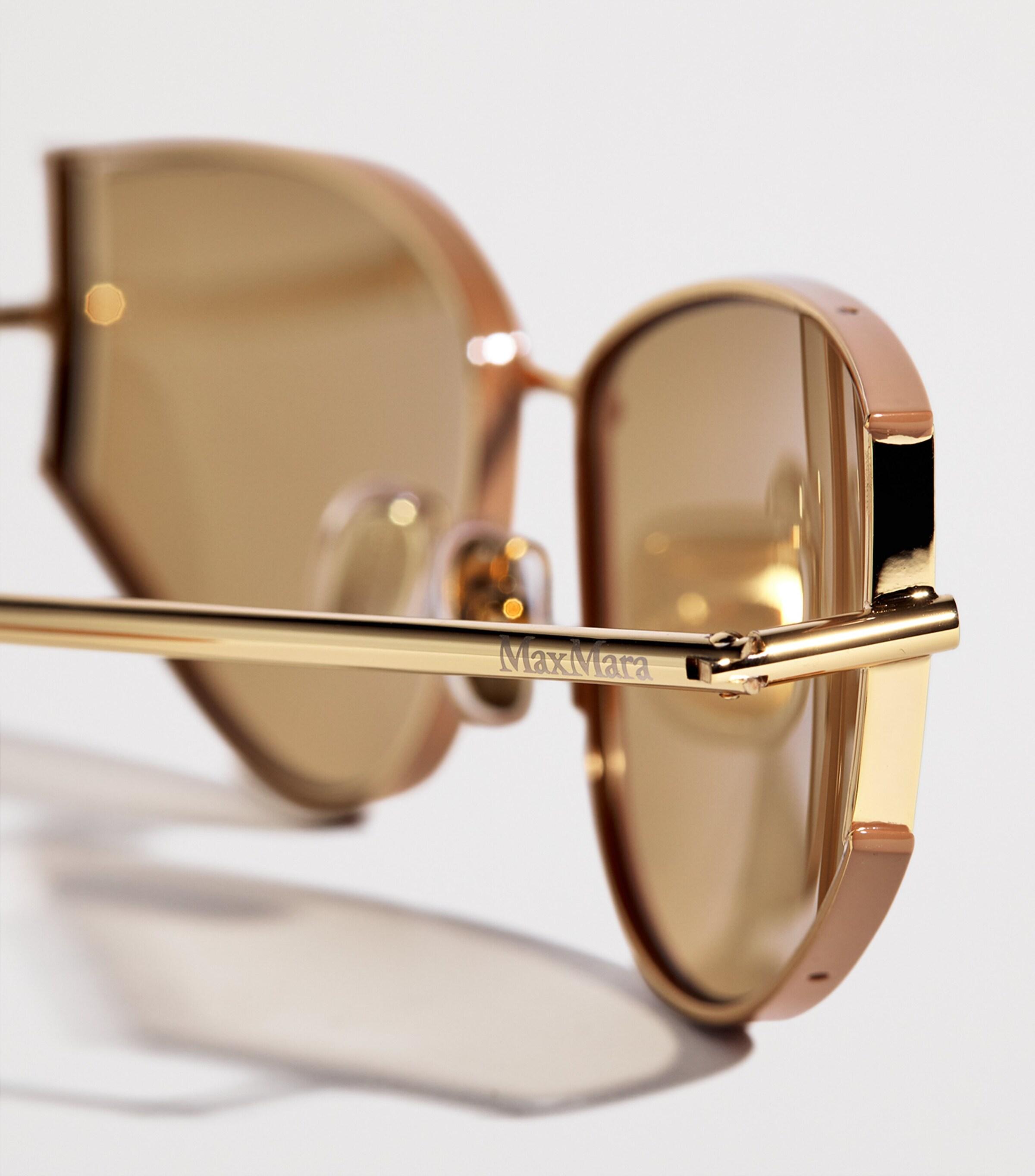 Max Mara Cat-Eye Sunglasses in Natural | Lyst