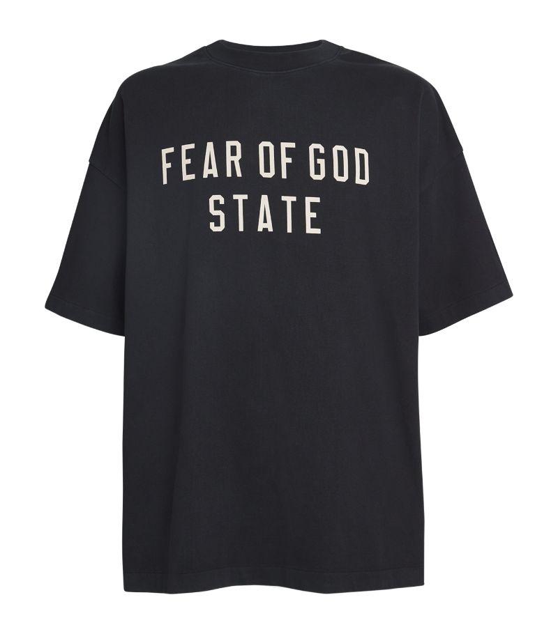 ロゴがポイント♪【Fear of God】8 T-shirt FEAR OF GOD 8 Oversized Logo-Print Cotton-Jersey T-Shirt for