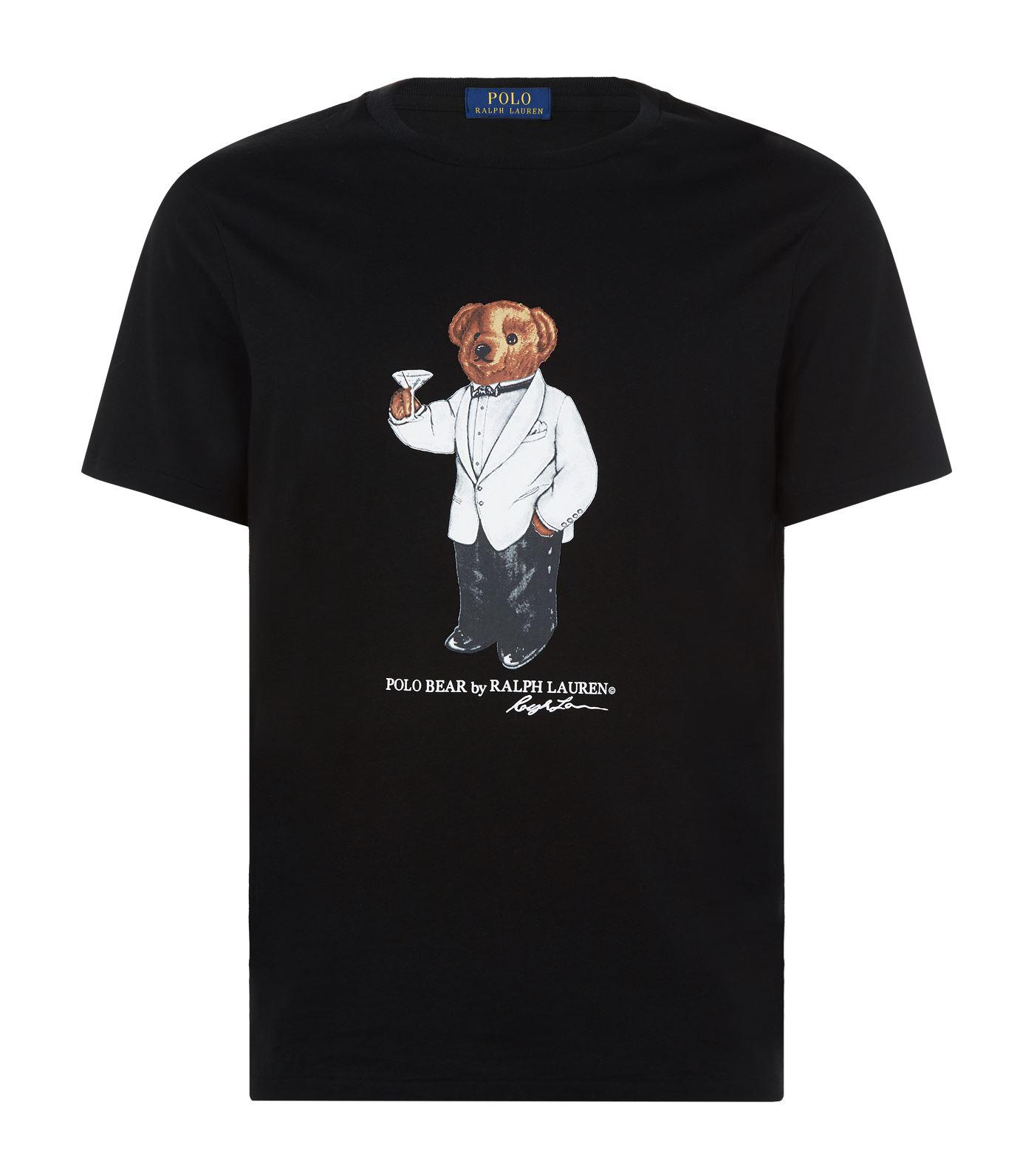 Polo Ralph Lauren Tuxedo Bear T-shirt in Black for Men | Lyst