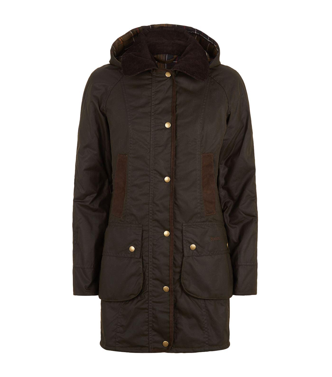 Lyst - Barbour Bower Wax Hooded Jacket in Green