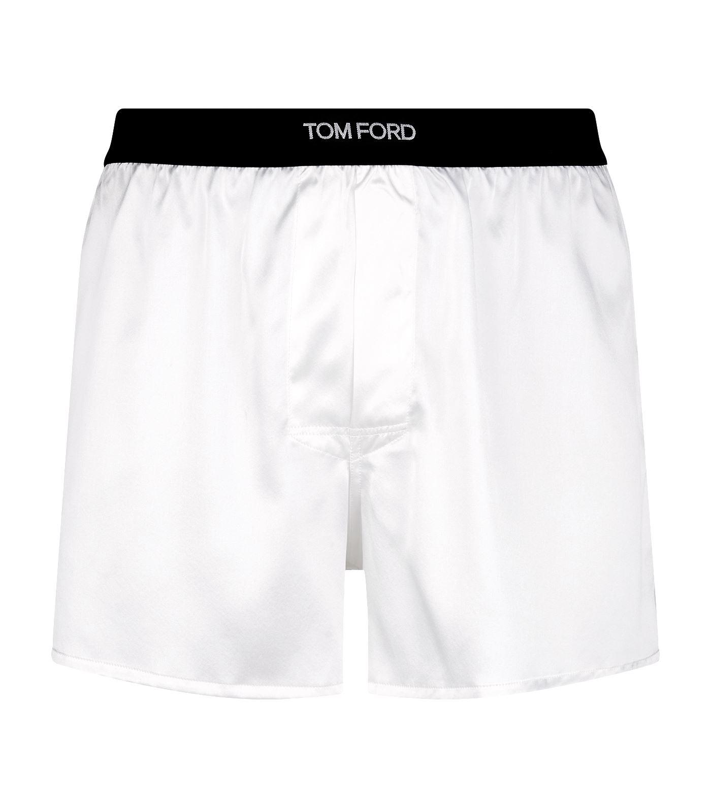 Tom Ford Silk Boxers in White for Men - Save 1% - Lyst