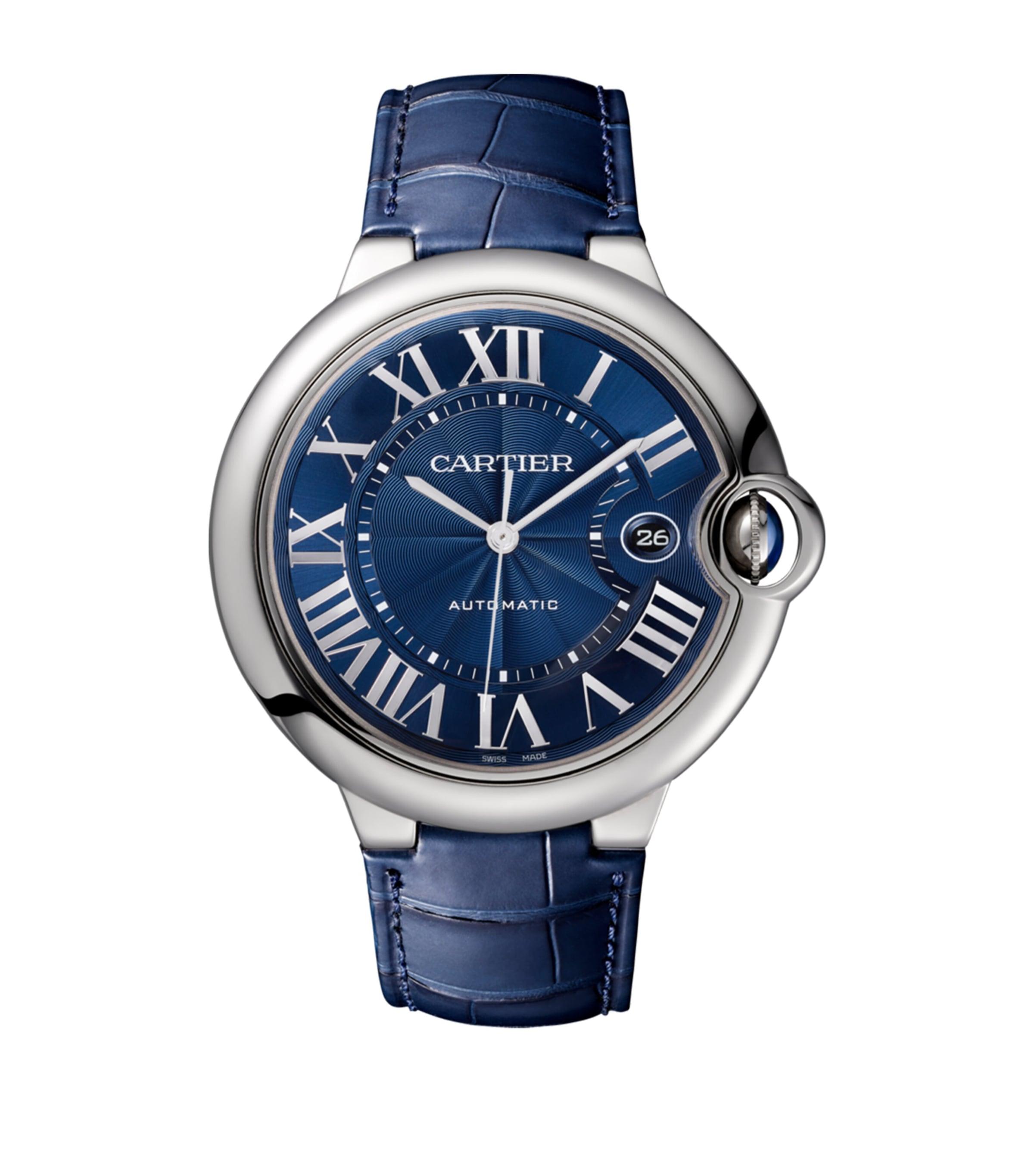 Cartier Steel Ballon Bleu De Watch in Blue for Men Lyst UK