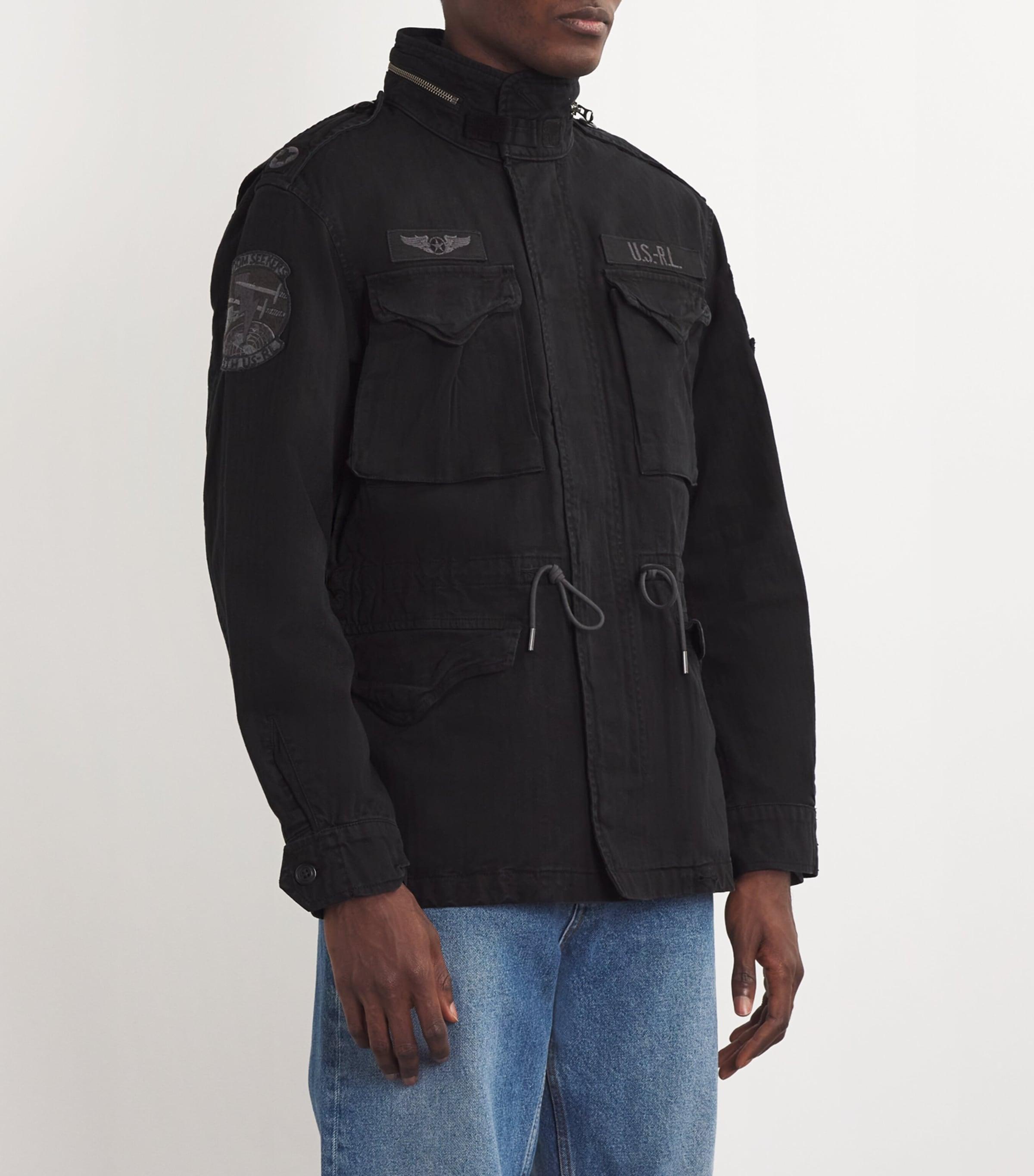 Polo Ralph Lauren Black Military Jacket for Men | Lyst UK