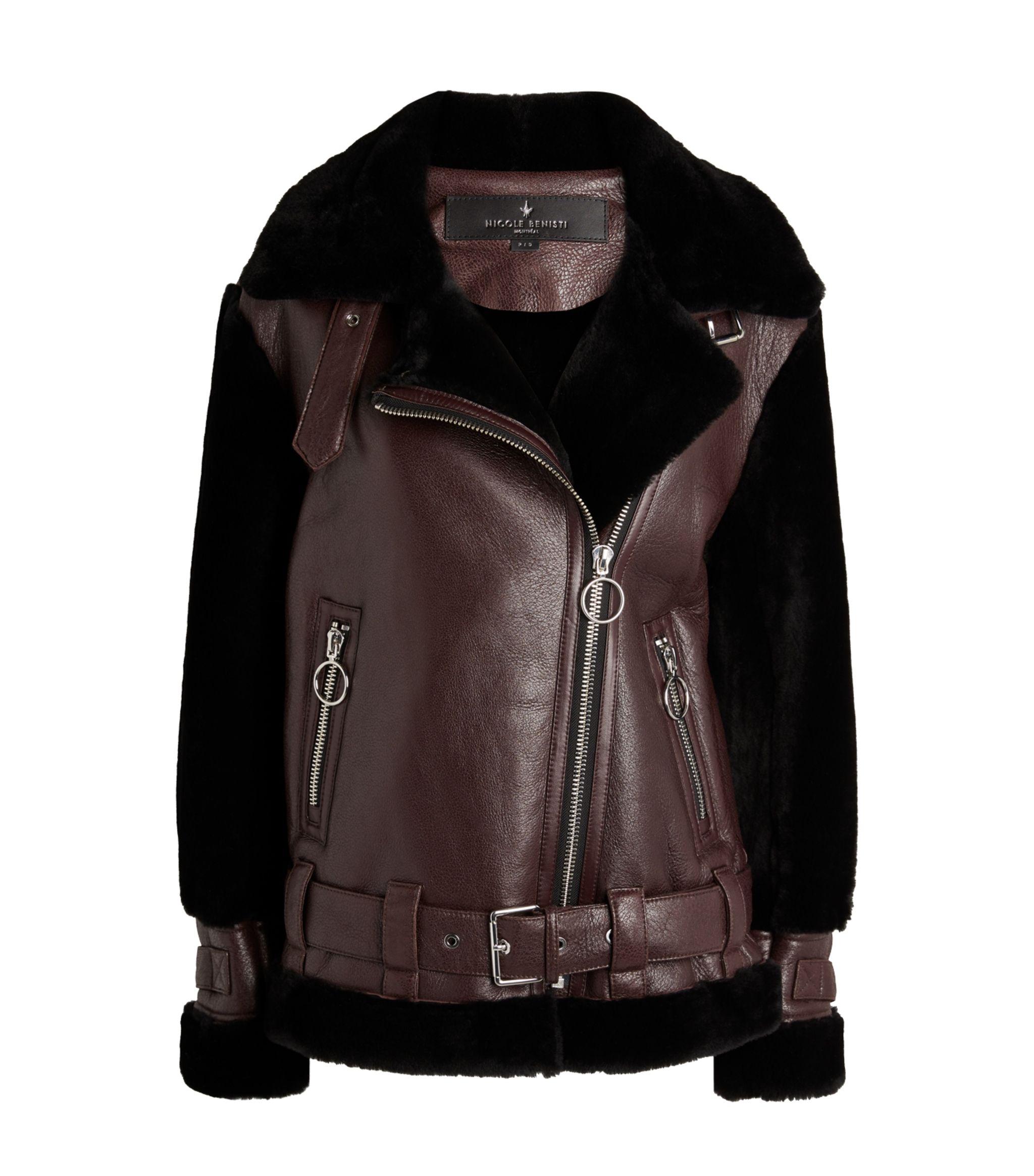 nicole benisti shearling jacket