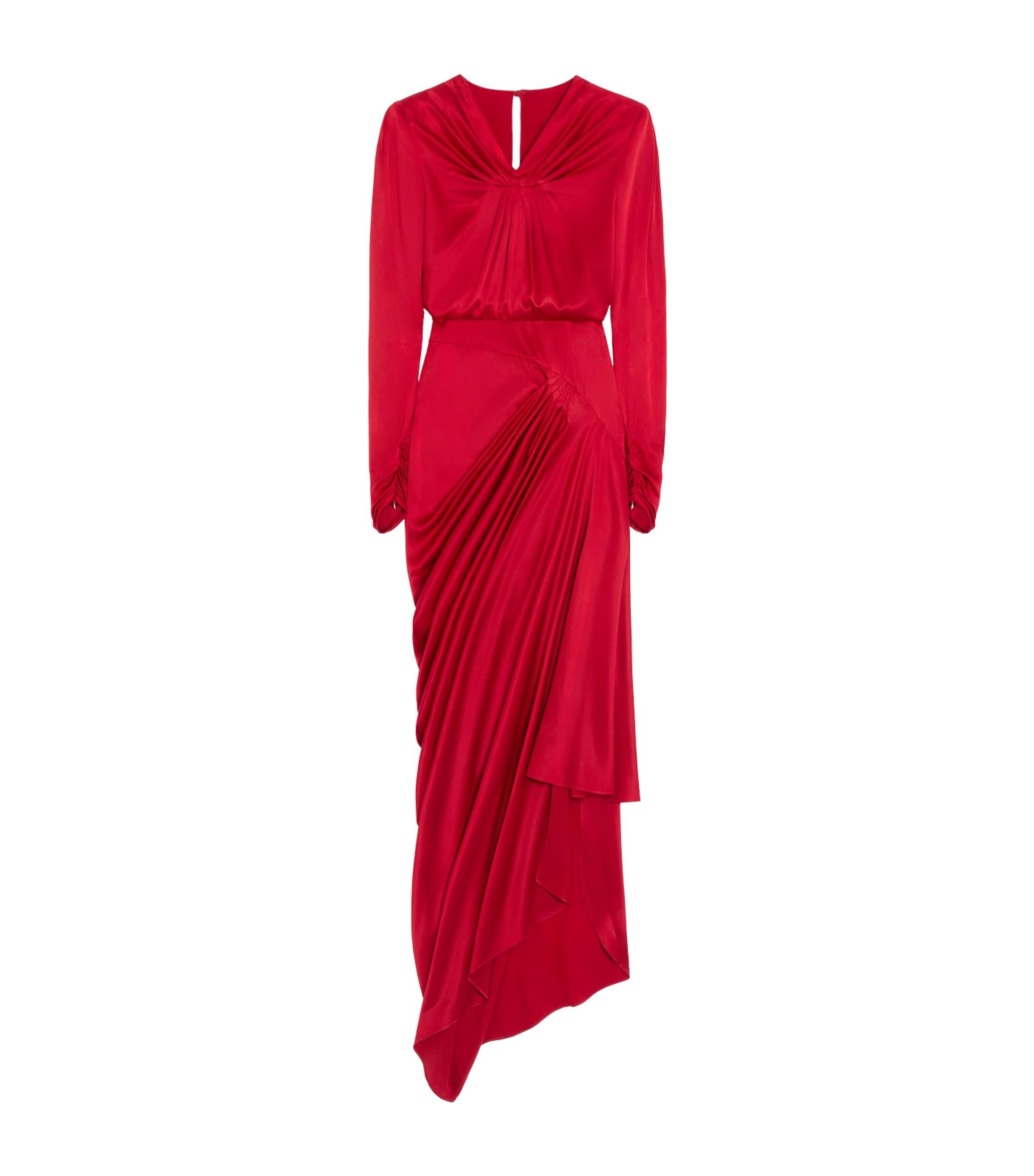 valentino-Red-Silk-Satin-