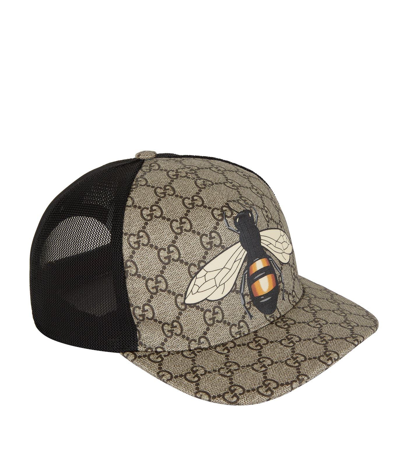 Gucci GG Supreme Bee Cap for Men | Lyst