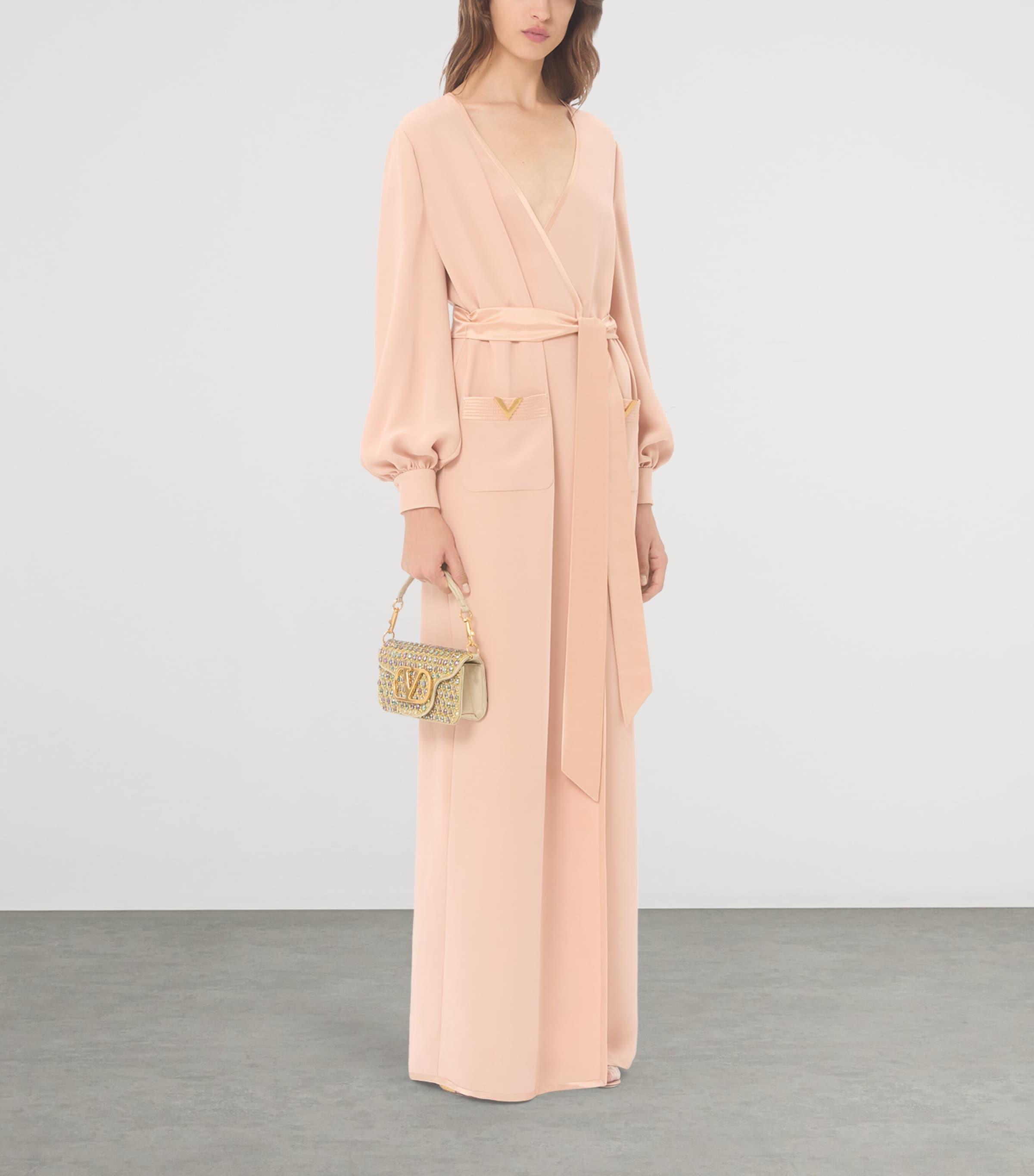 Robe Valentino En Soie Imprimée Lotus – Taille 8, Rose – Neuve Avec étiquette