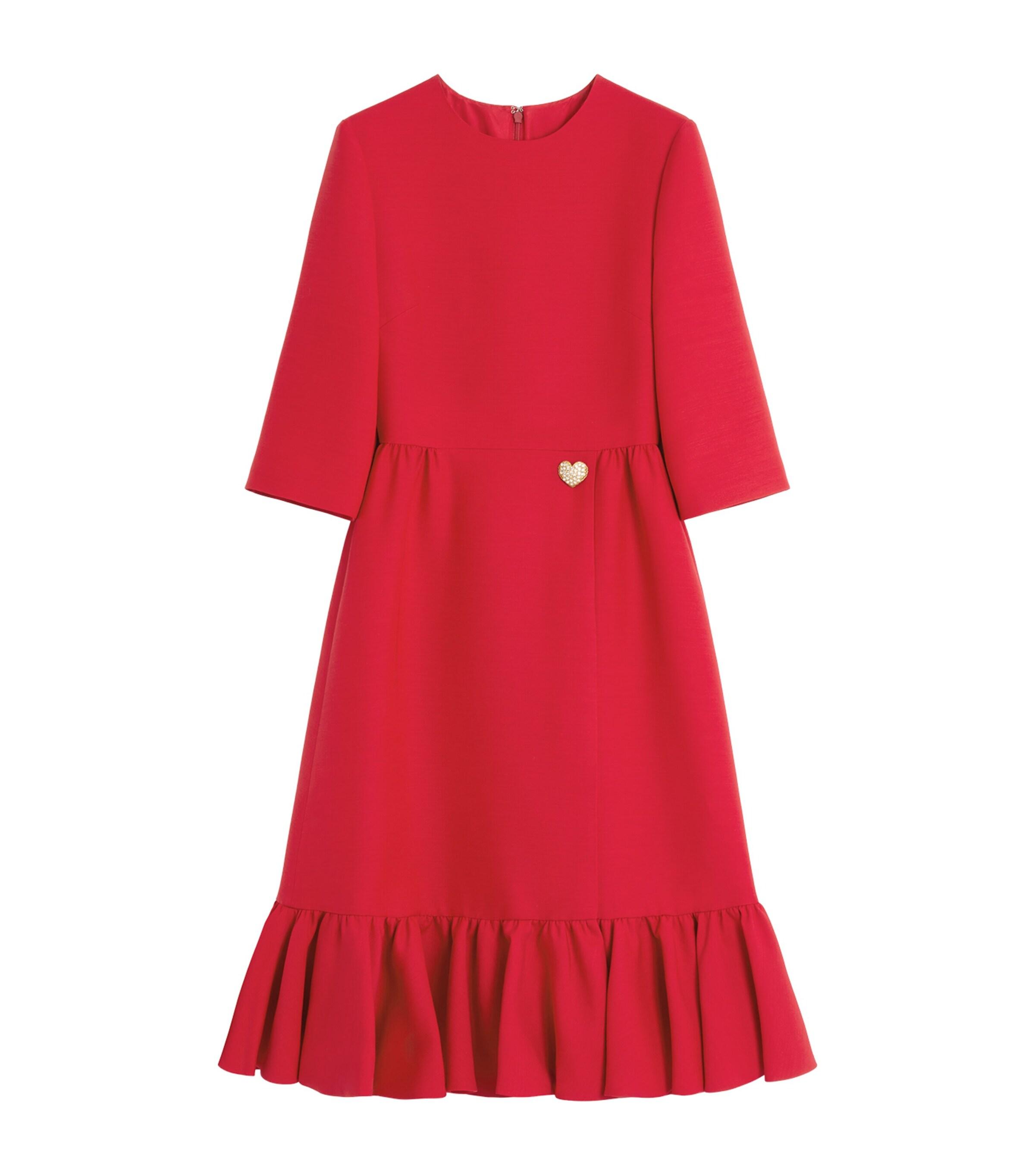 登場! twice御用達】RED 38 ピンクフリルミニワンピ VALENTINO