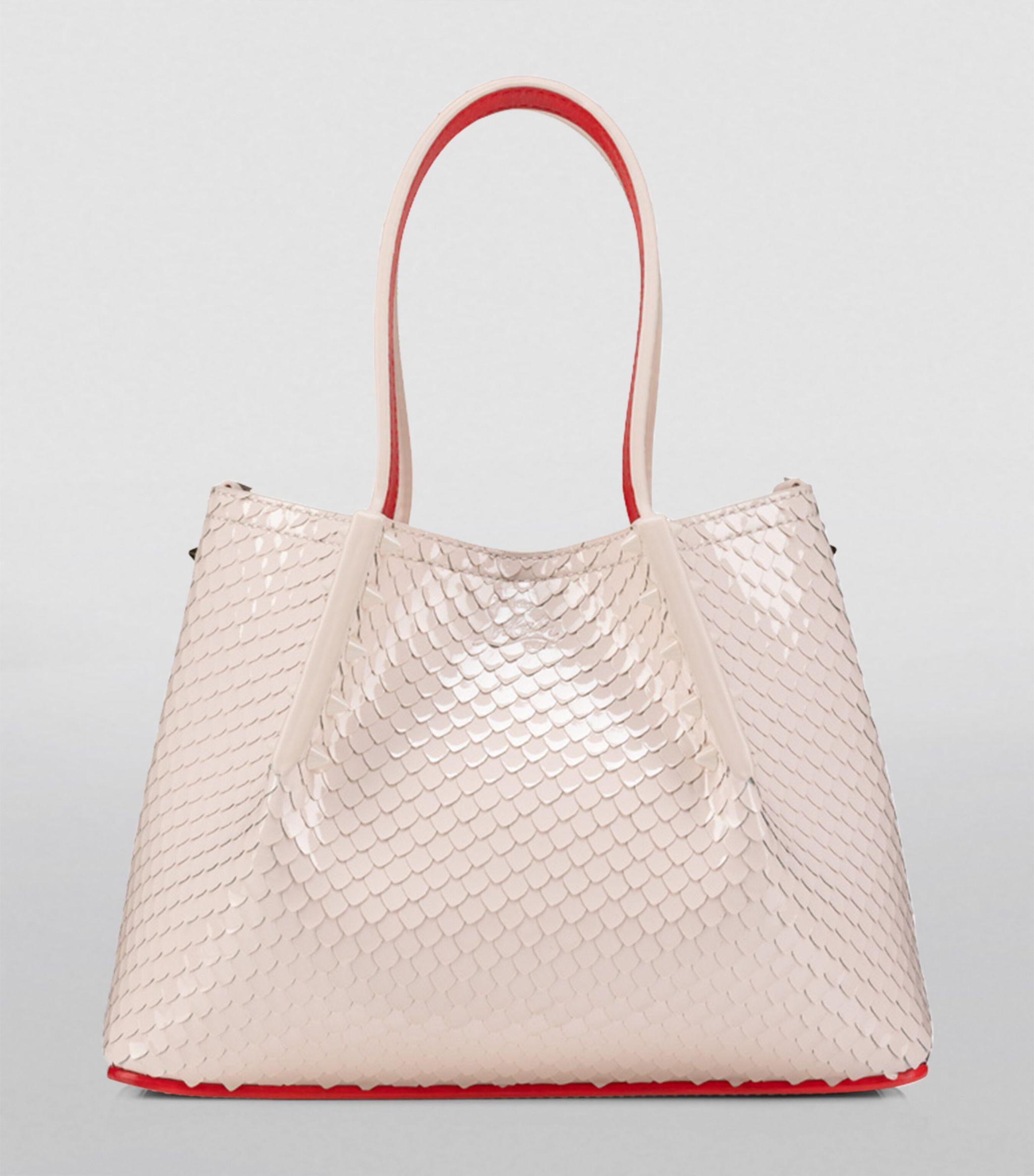 Christian Louboutin Cabarock Mini Snakeskin effect Tote Bag in