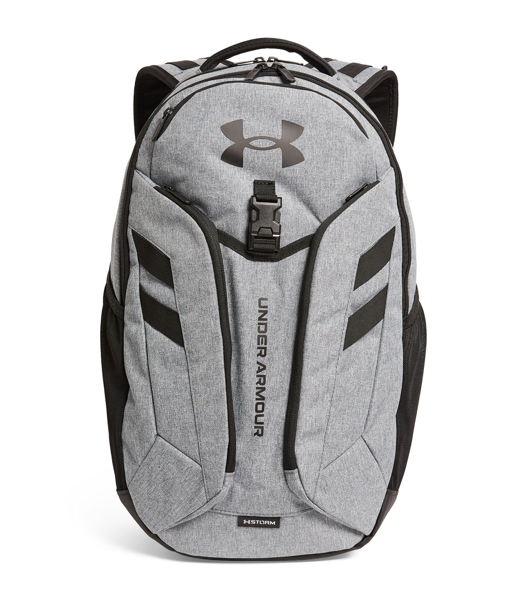 Black Under Armour Unisex Hustle 5.0 Backpack, Accessories