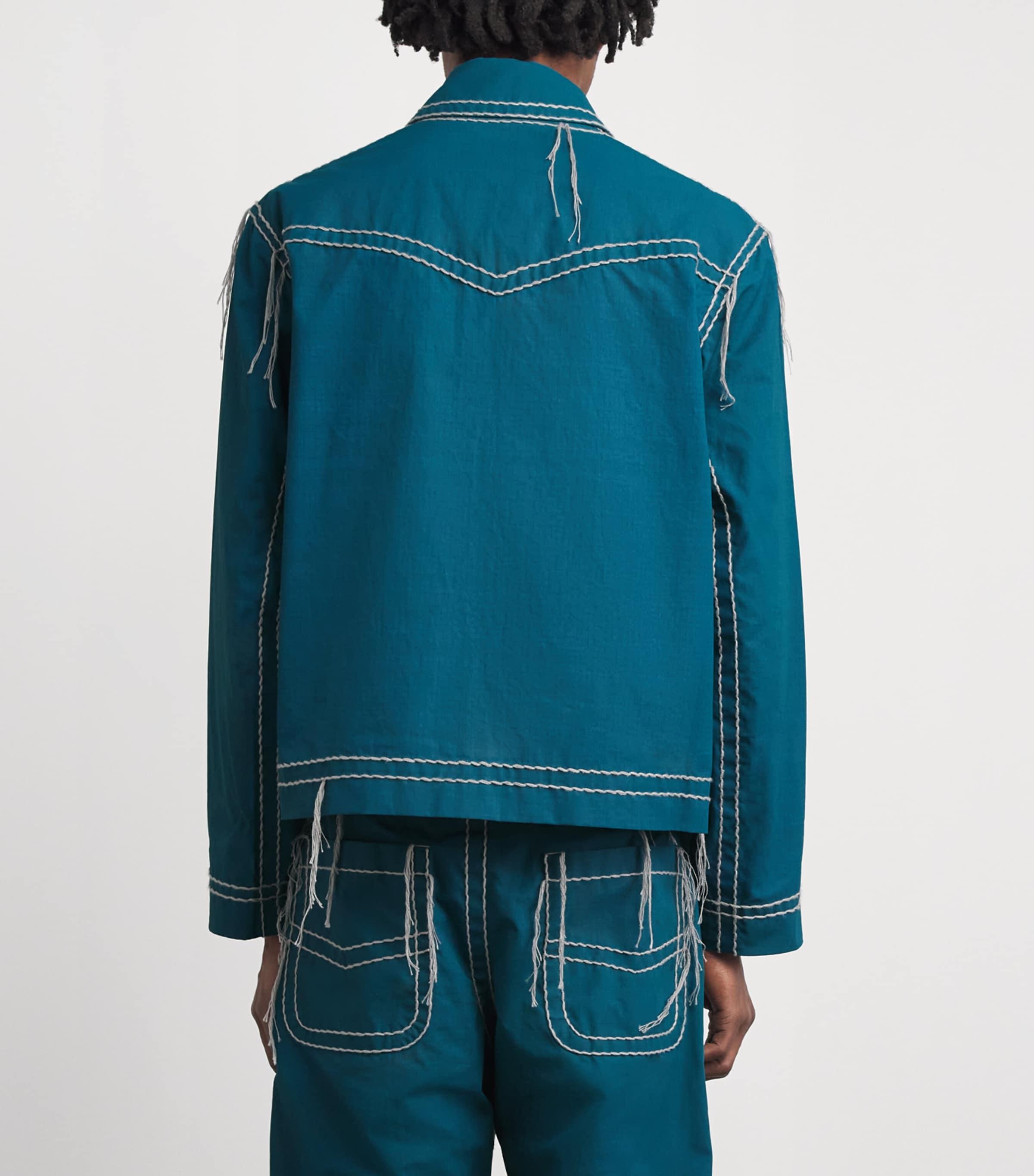Craig Green Cotton Embroidered Worker Jacket in Blue for Men | Lyst