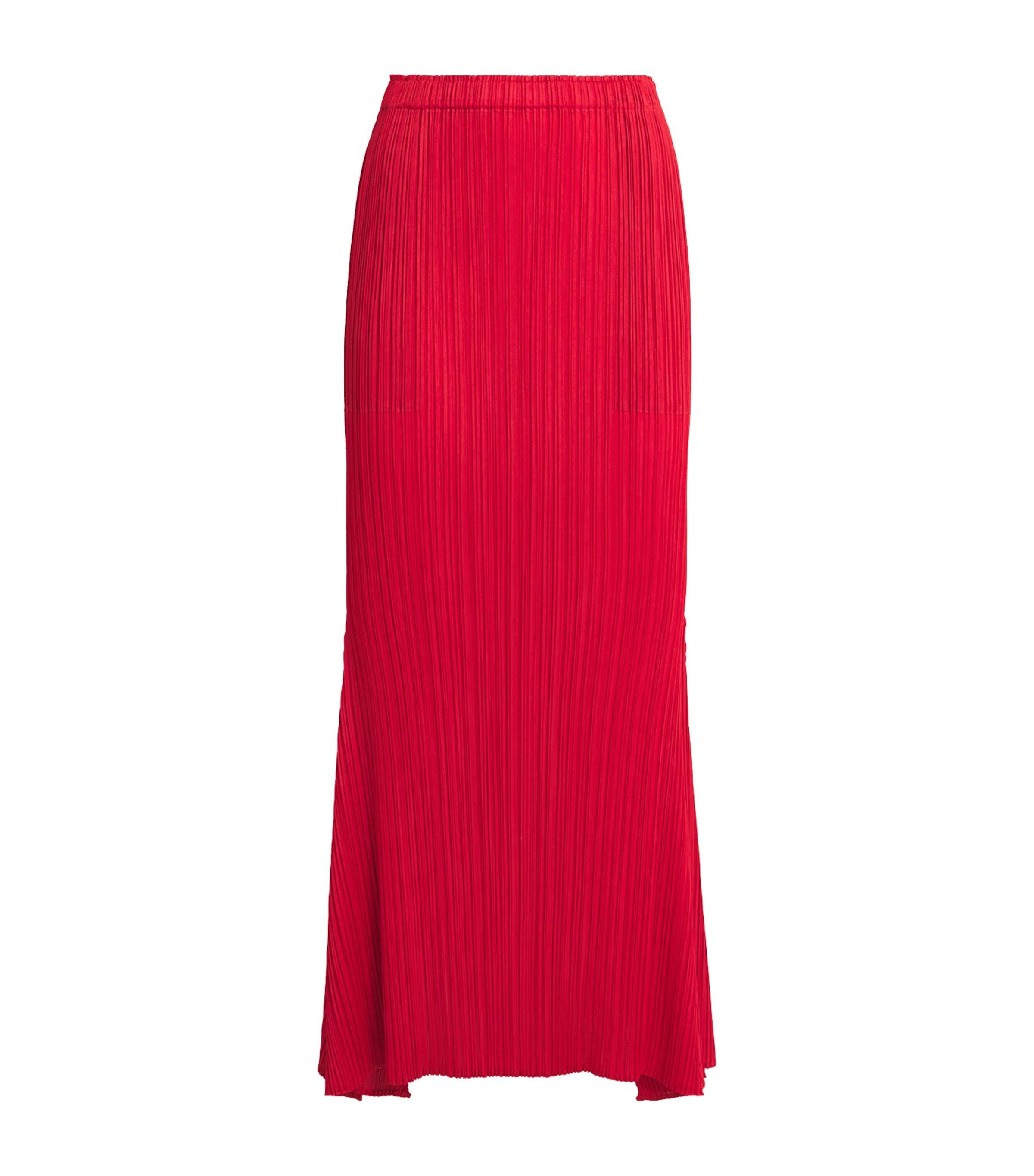 Red Pleats Please Issey Miyake Skirts for Women | Lyst 