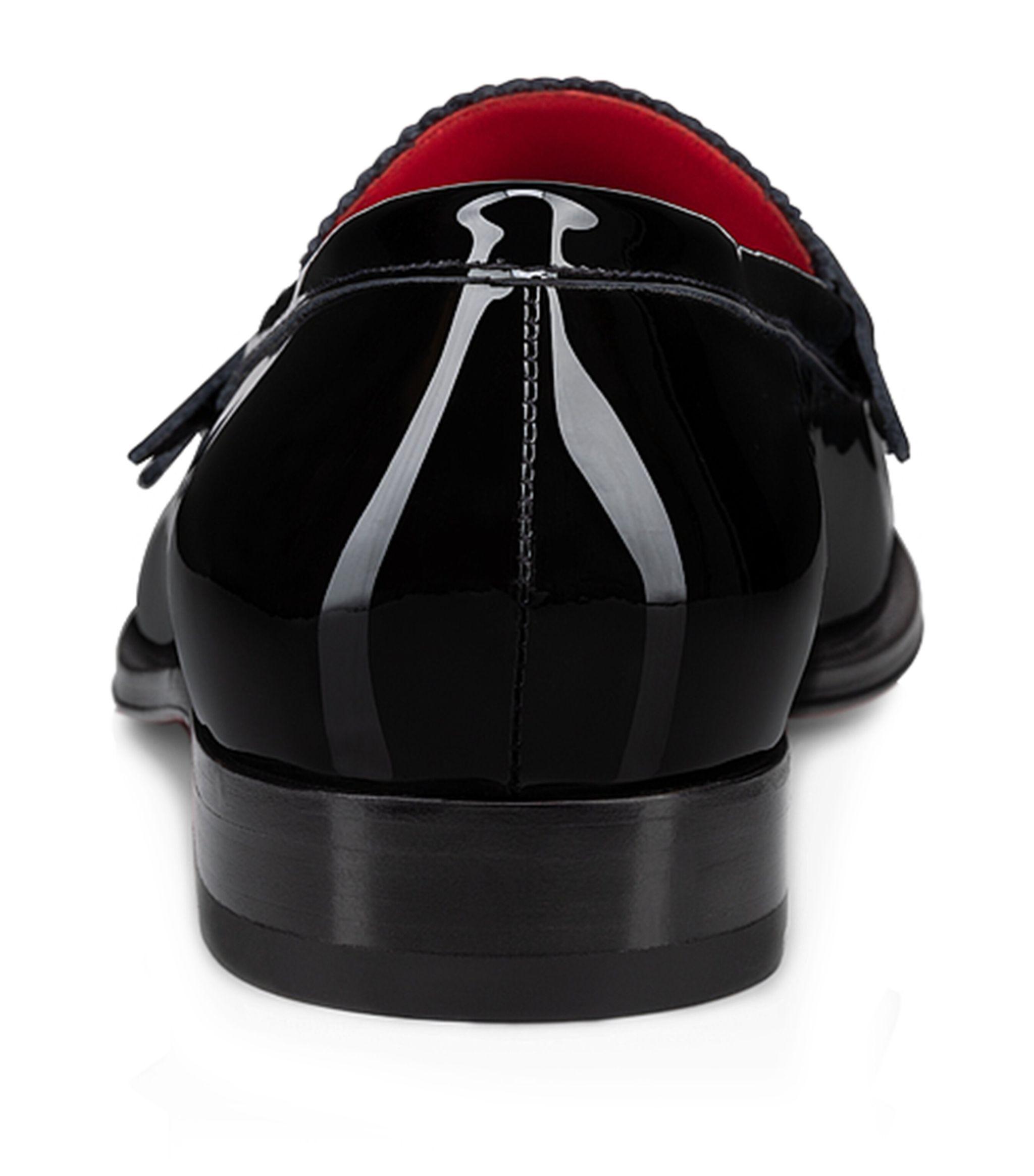 Christian Louboutin Mocloon Patent Leather Loafers in Black 