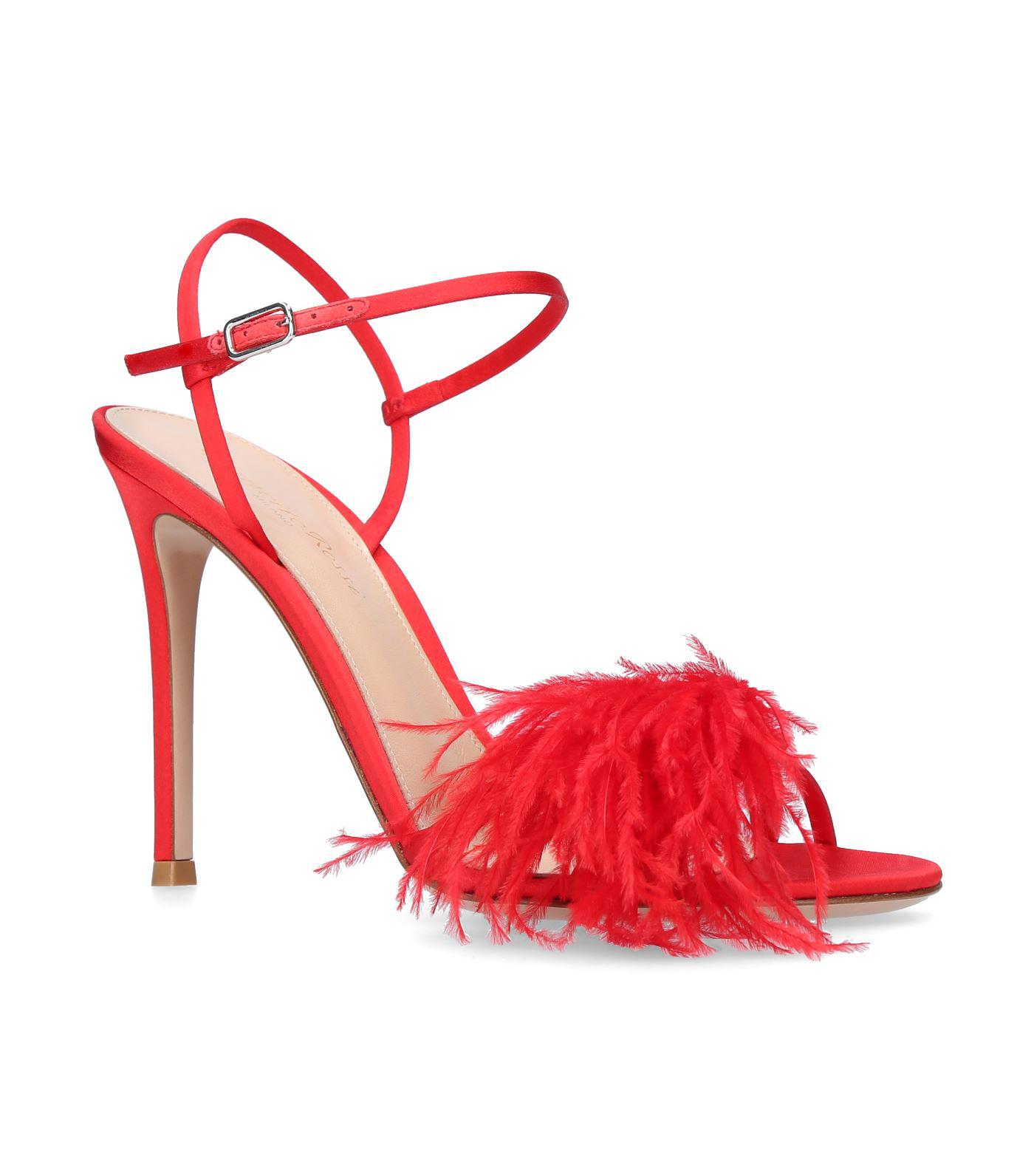 gianvito rossi feather sandals