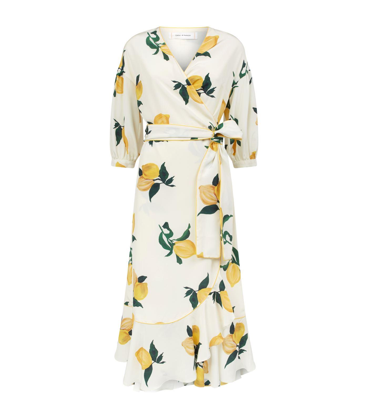 lemon wrap dress