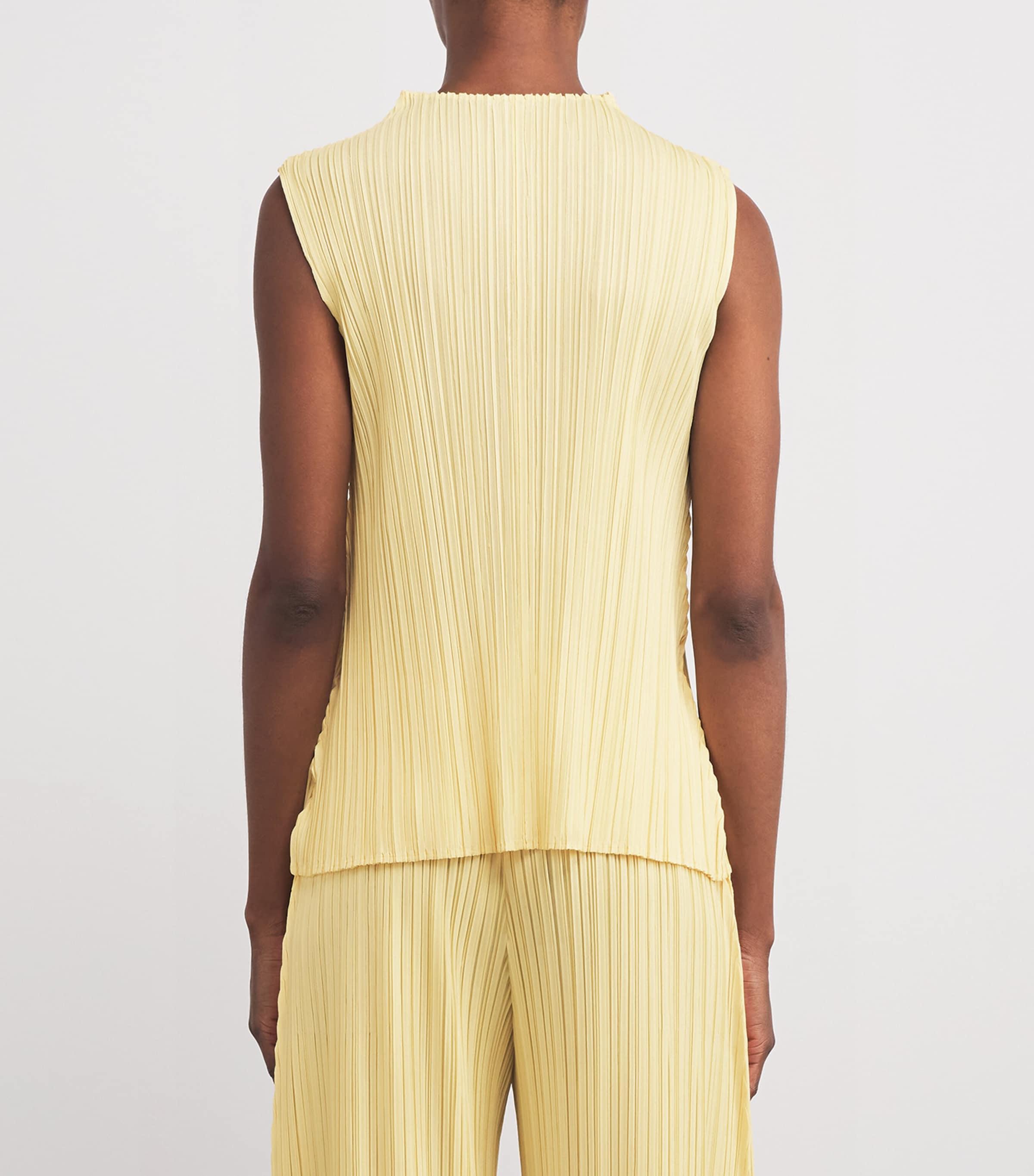 Yellow Pleats Please Issey Miyake Tops for Women | Lyst UK