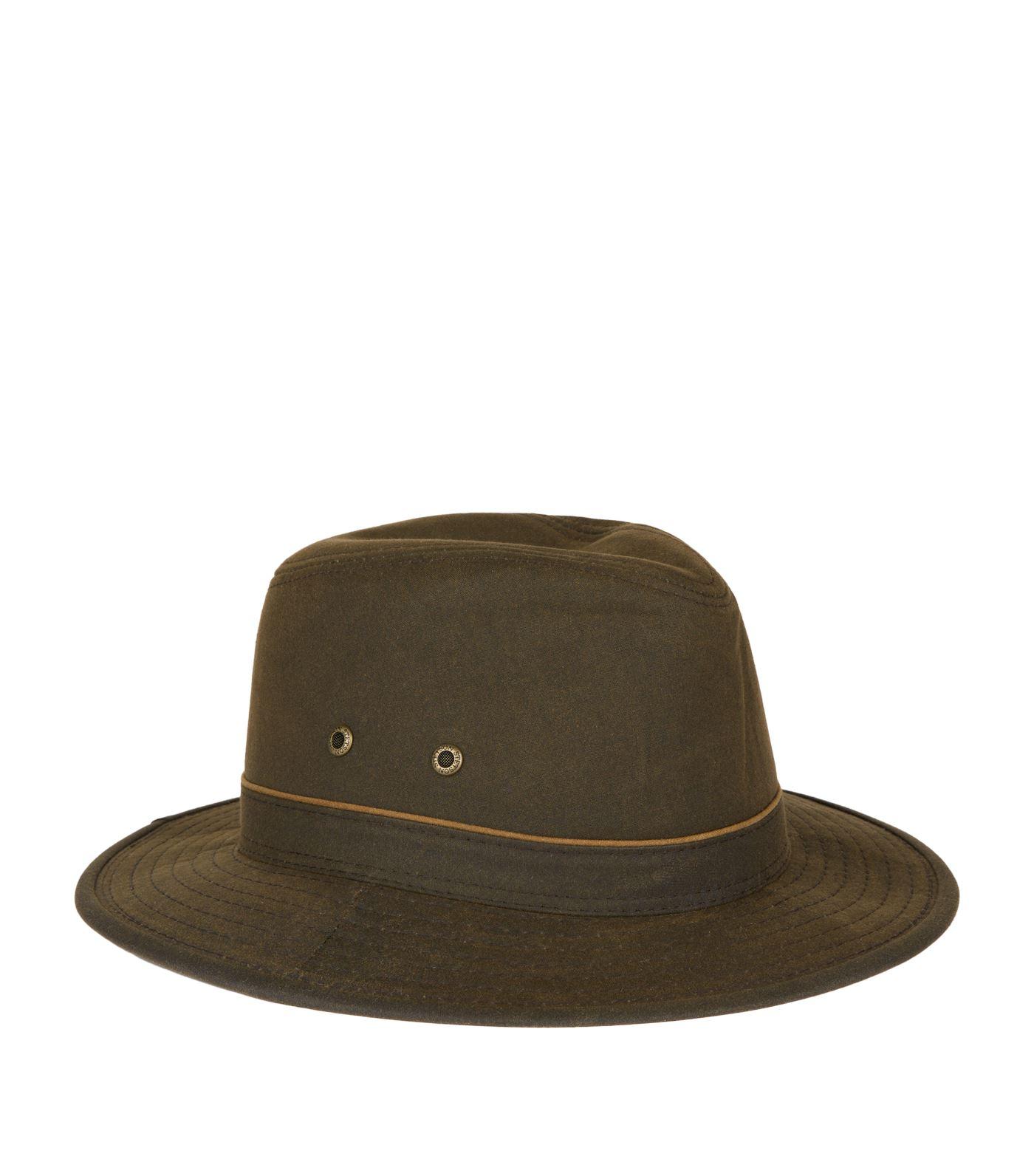 Stetson Ava Waxed Cotton Hat in Green for Men - Lyst