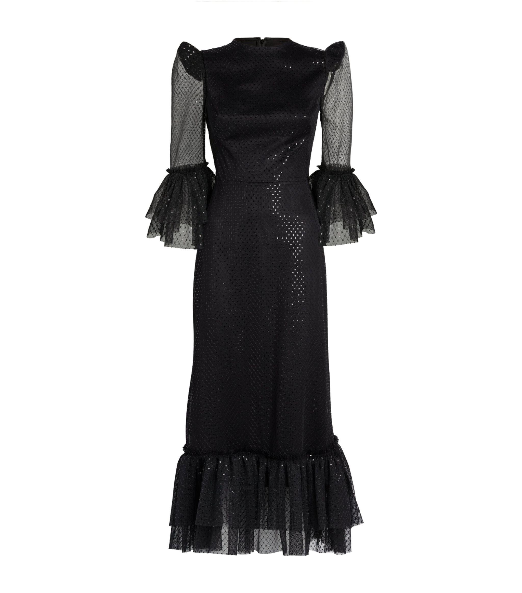 The Vampire's Wife The Floating Fire Midi Dress in Black | Lyst UK