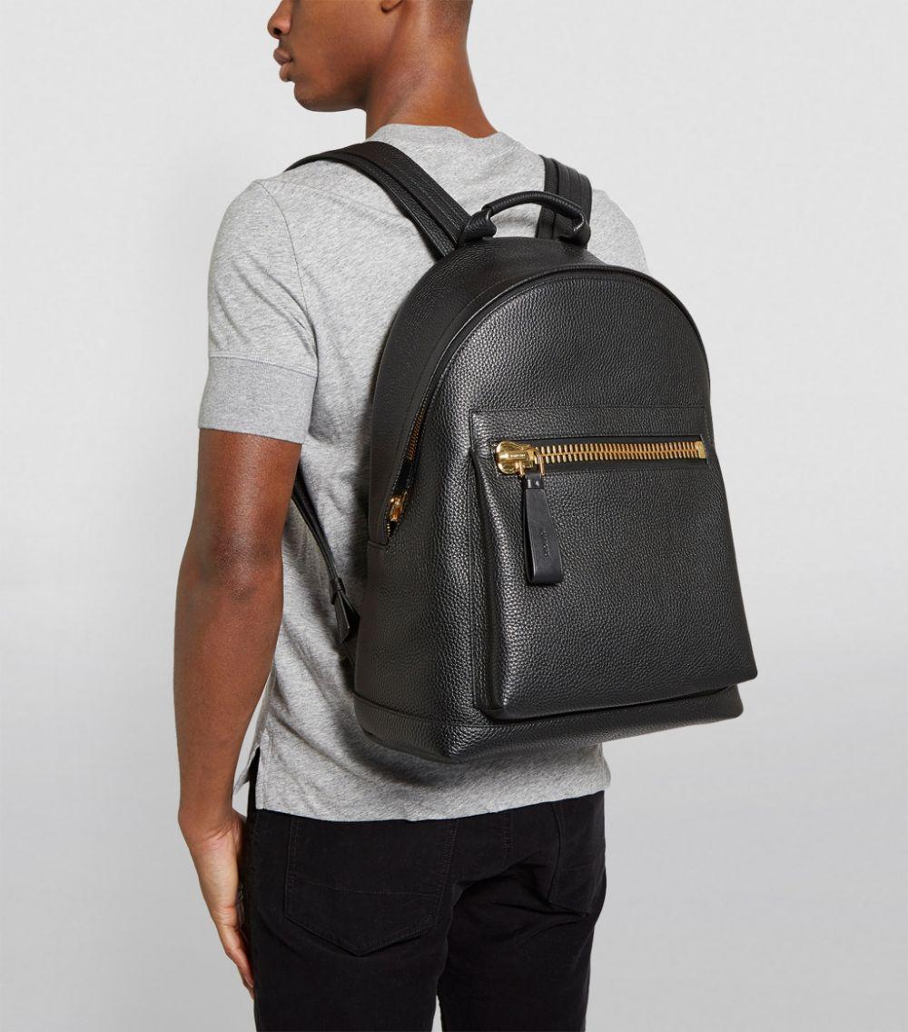 Tom Ford Leather Buckley Backpack in Black for Men - Lyst