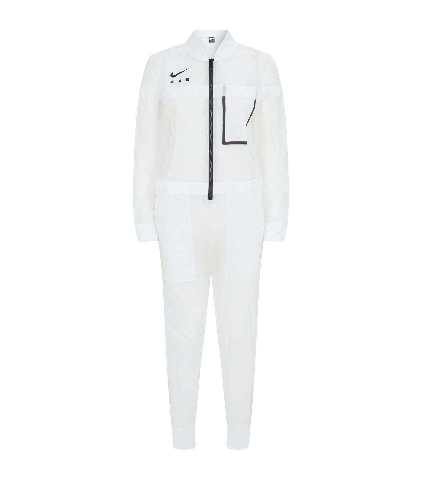 bus uitzondering Ontvangst Nike Transparent Jumpsuit in White | Lyst