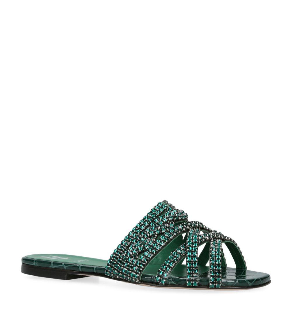 Gina Croc Effect Stirling Sandals in Green Lyst UK