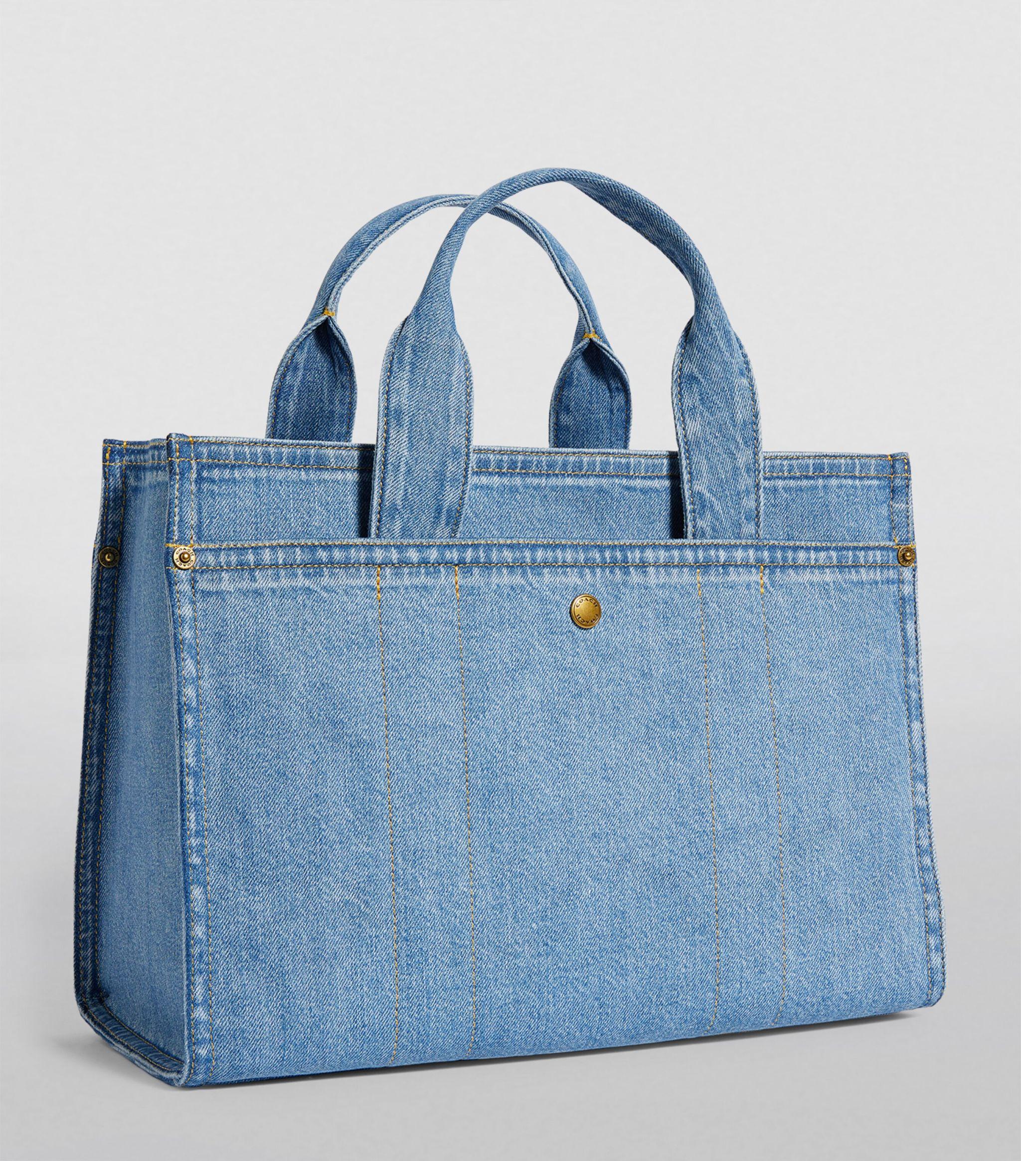 トートバッグ Coach DENIM CARGO TOTE BAG COACH Cargo Denim Tote Bag | Dillard's
