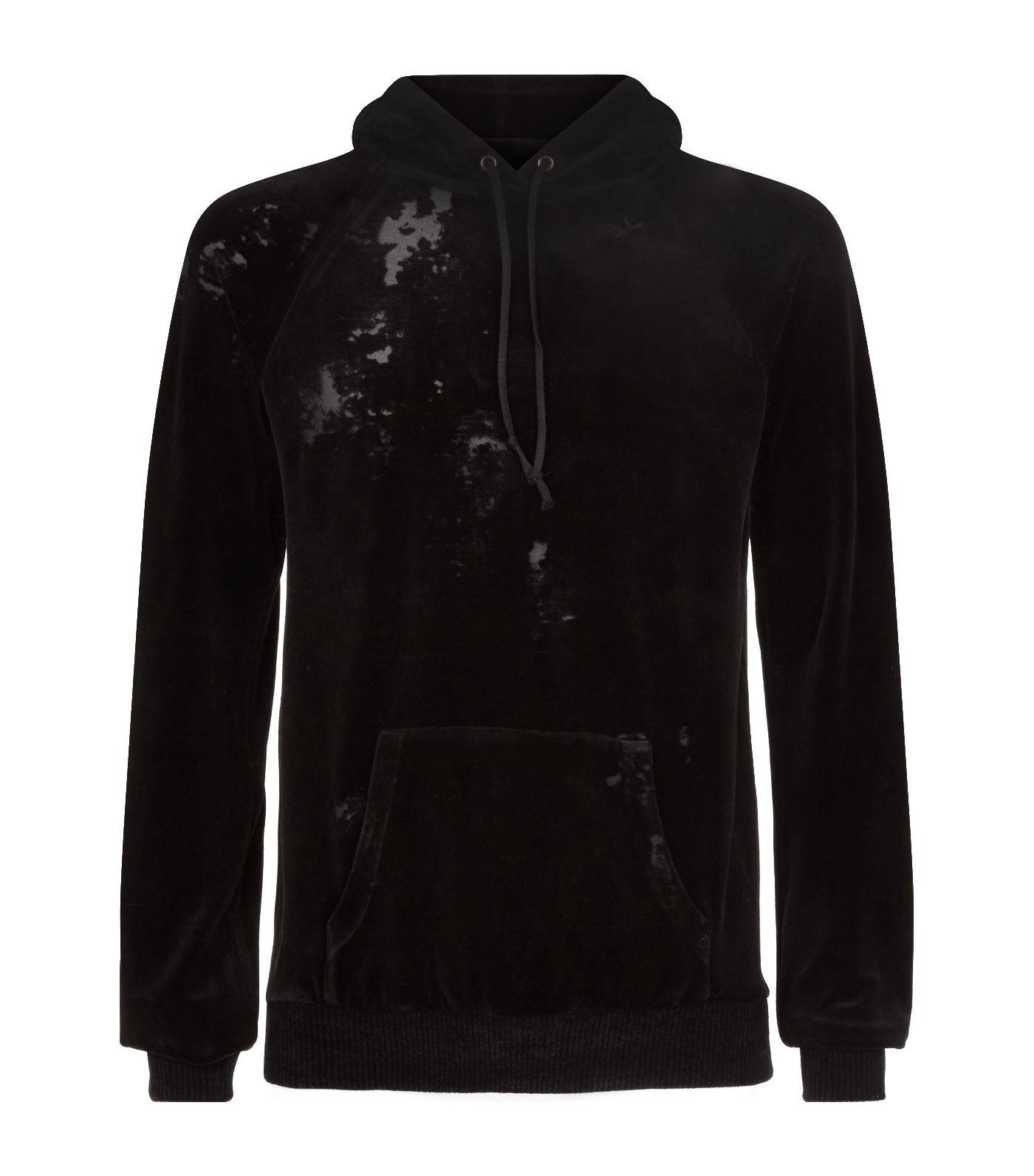saint laurent velvet hoodie