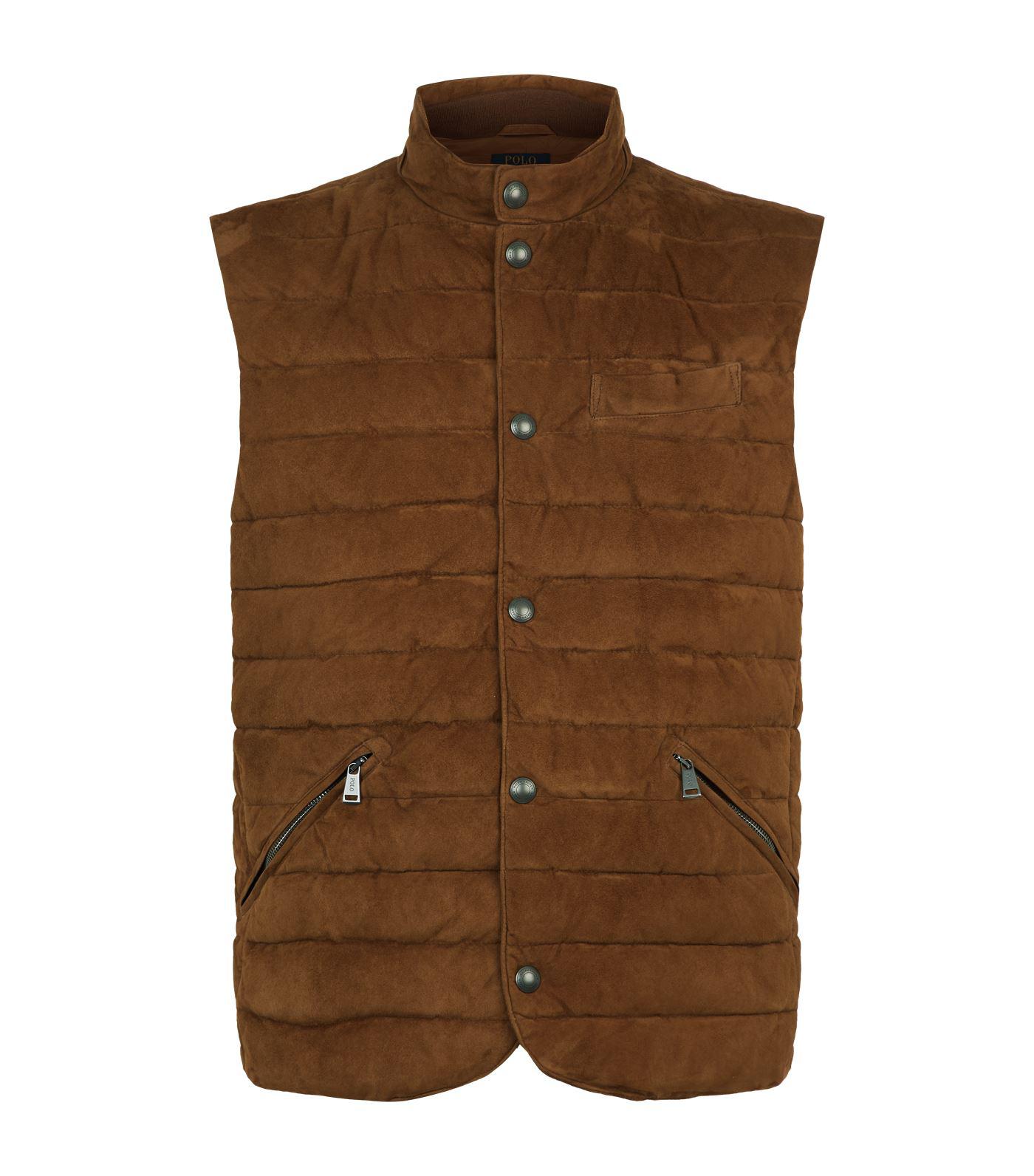 ralph lauren suede vest